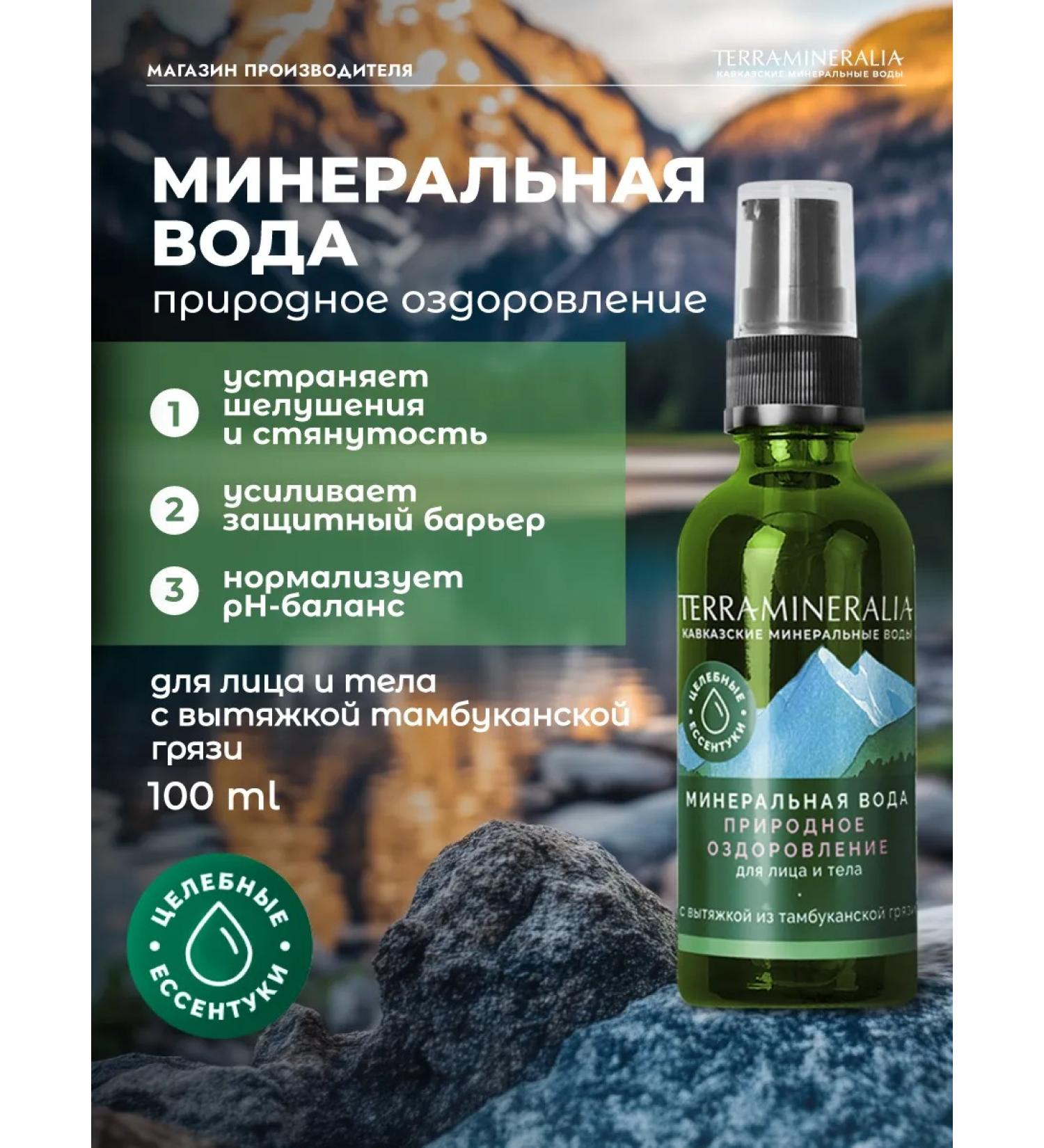 TERRAMINERALIA Mineral water for the face with Tambucan mud 100 ml - Buy Online on GoSupps.com
