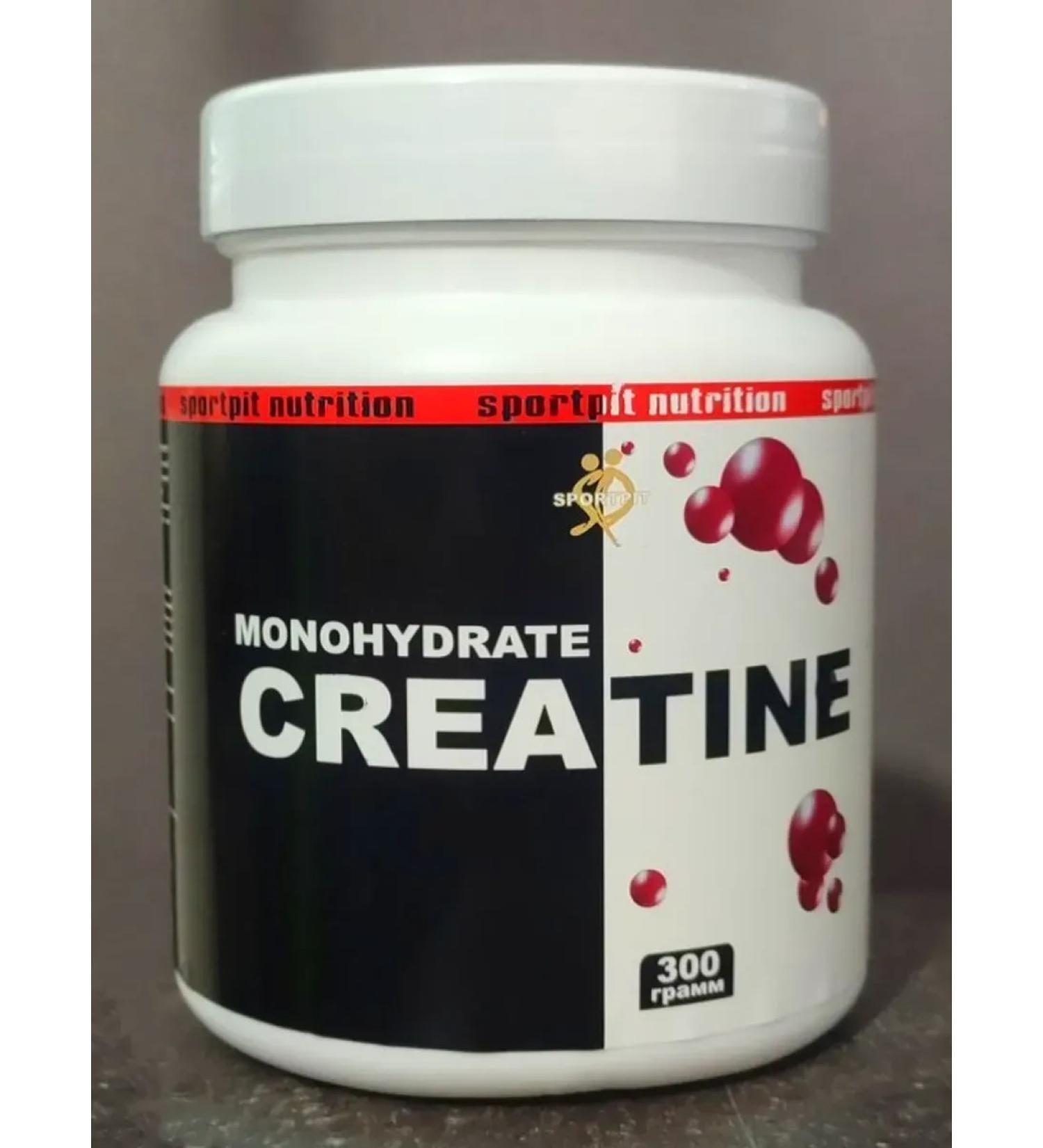 SPORTPIT Creatine monohydrate powder for muscles 300g - Buy Online on GoSupps.com