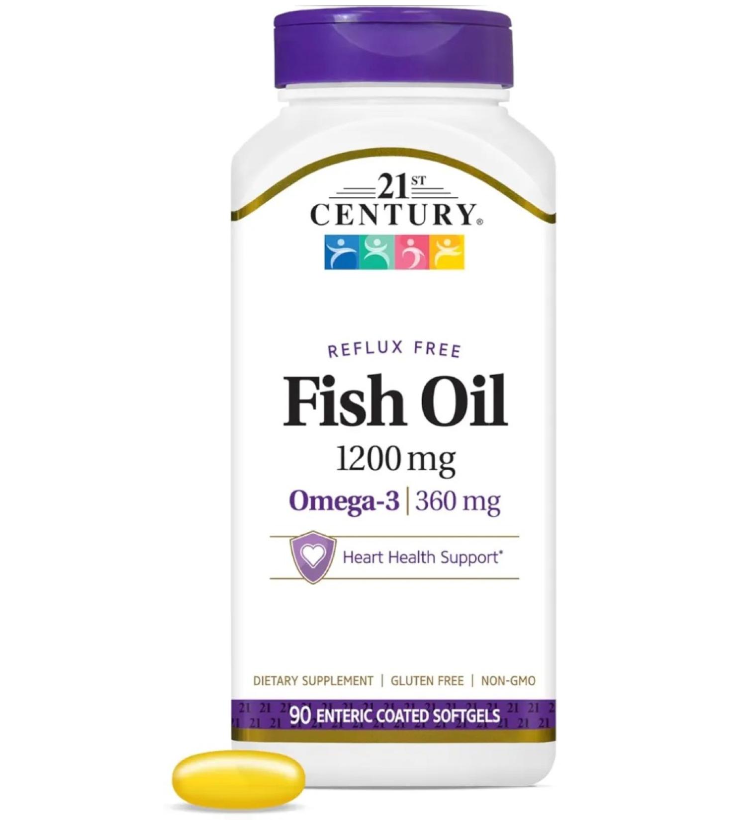 21st Century Fish Oil 1200 Mg 90 Softgels (omega 3 fish oil) - Buy Online on GoSupps.com