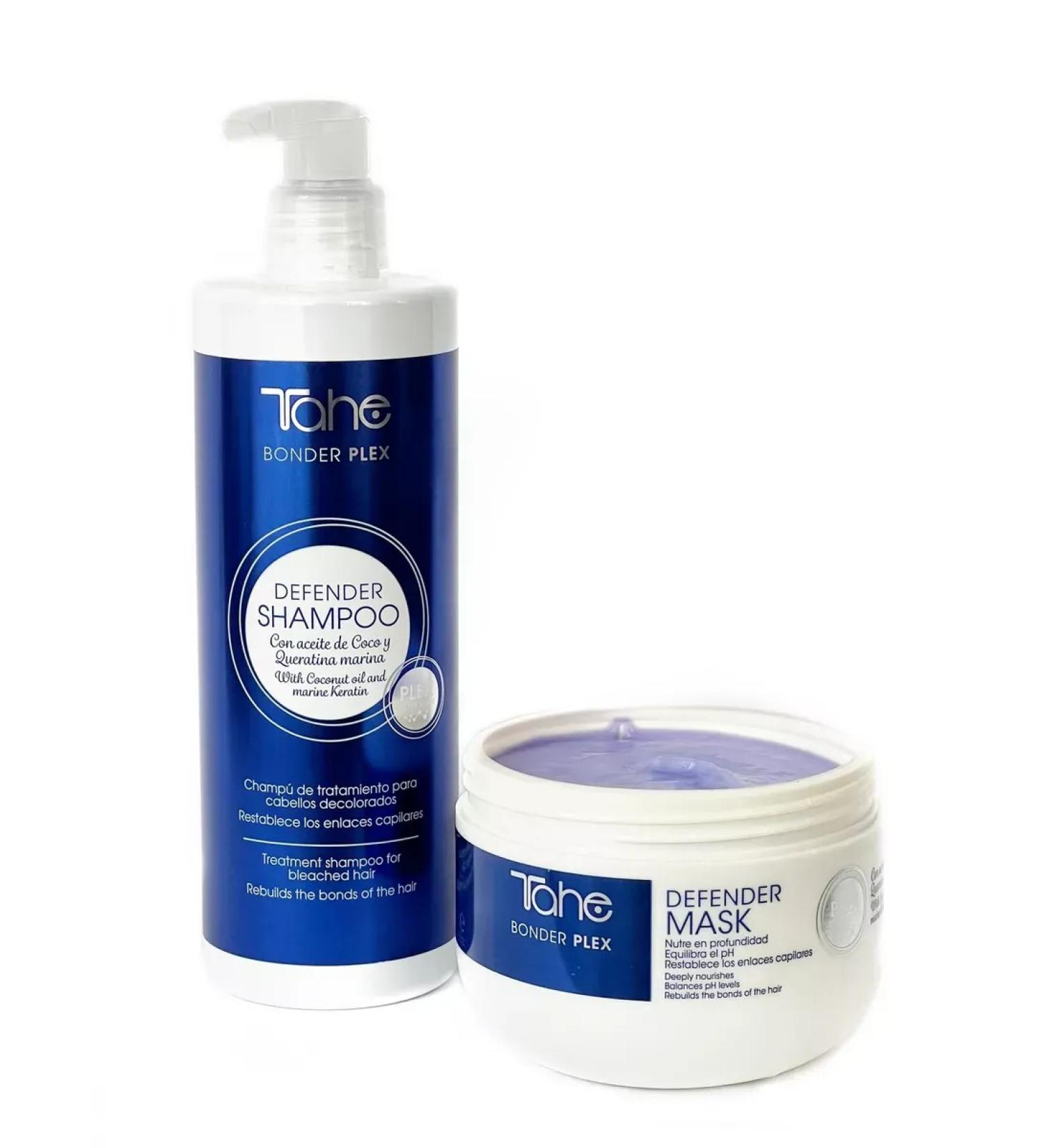 Tahe Set of shampoo and Bonder plex blonde mask - Buy Online on GoSupps.com