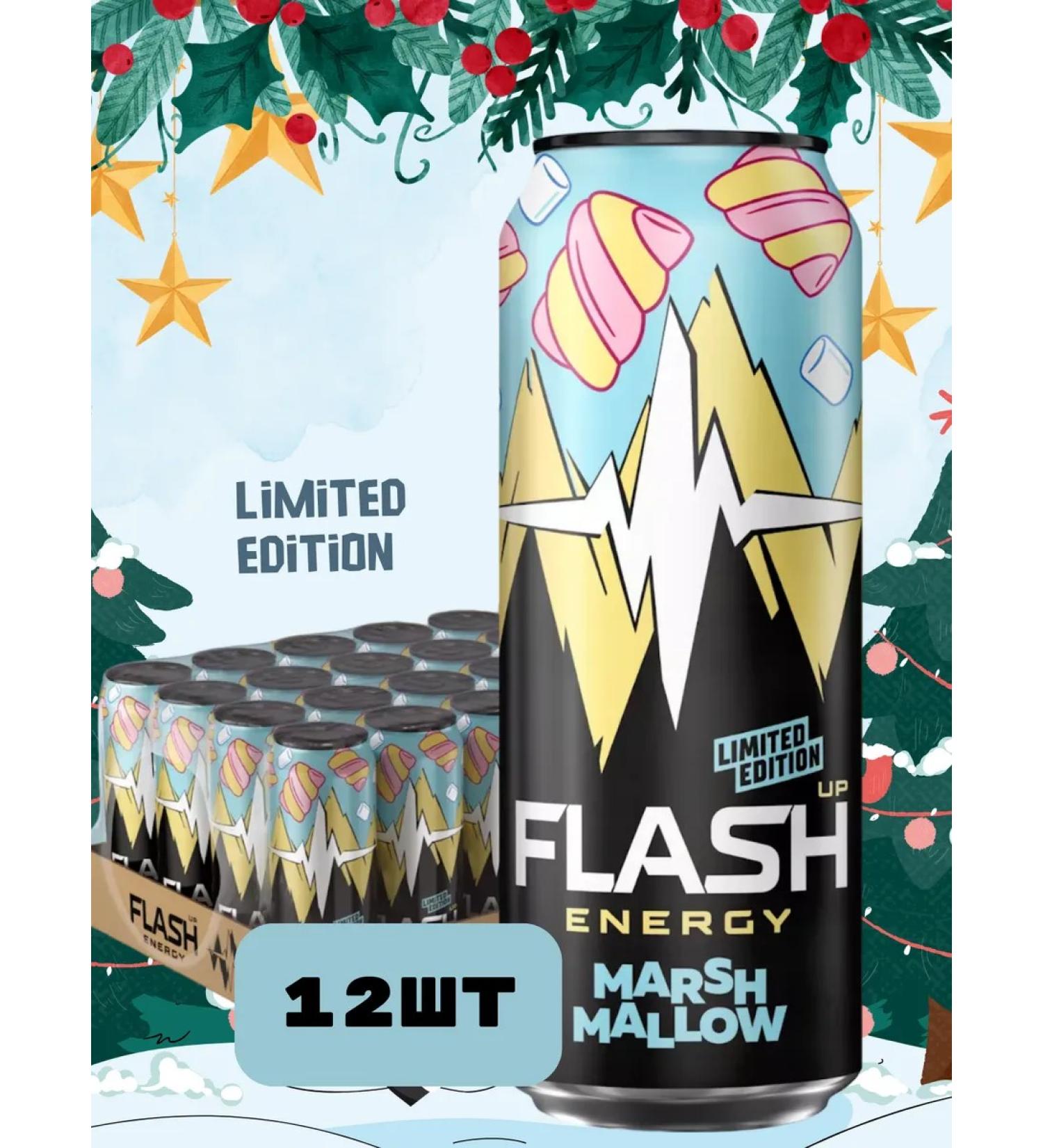 Flash Up Energy Marshmallow energy 12 banks x 0.45 liters