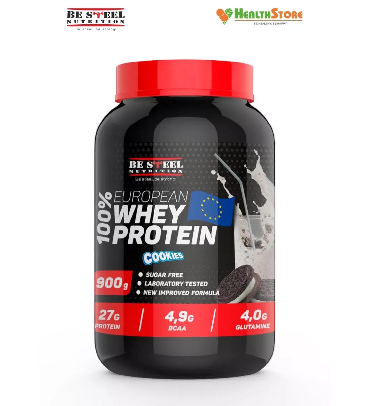 Be Steel Nutrition Whey -current Whey Protein 0.9kg (Oreo cookies) - Buy Online on GoSupps.com