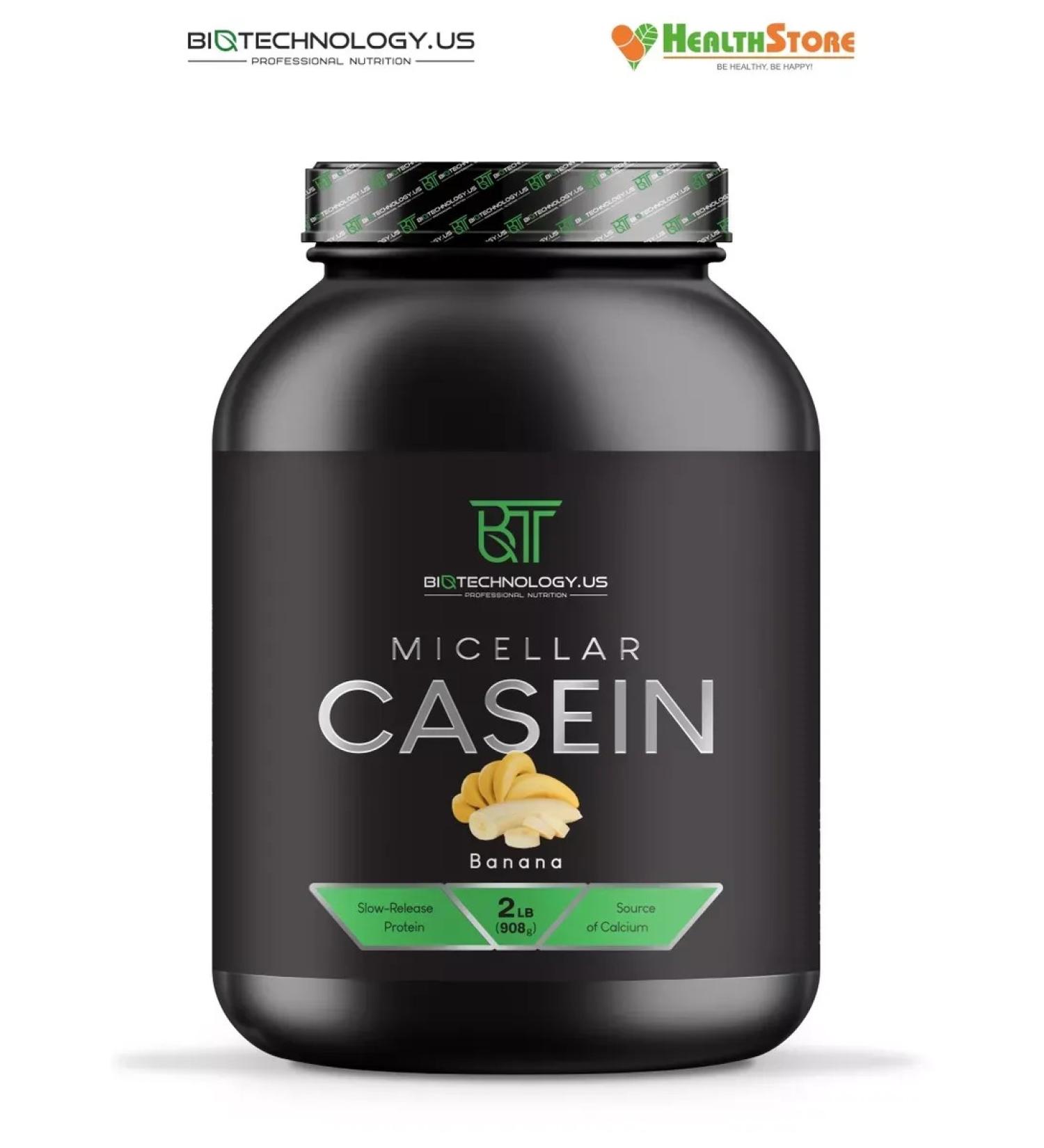 BiotechnologyUS Micellar Casein 0.9kg (banana) Casein protein - Buy Online on GoSupps.com