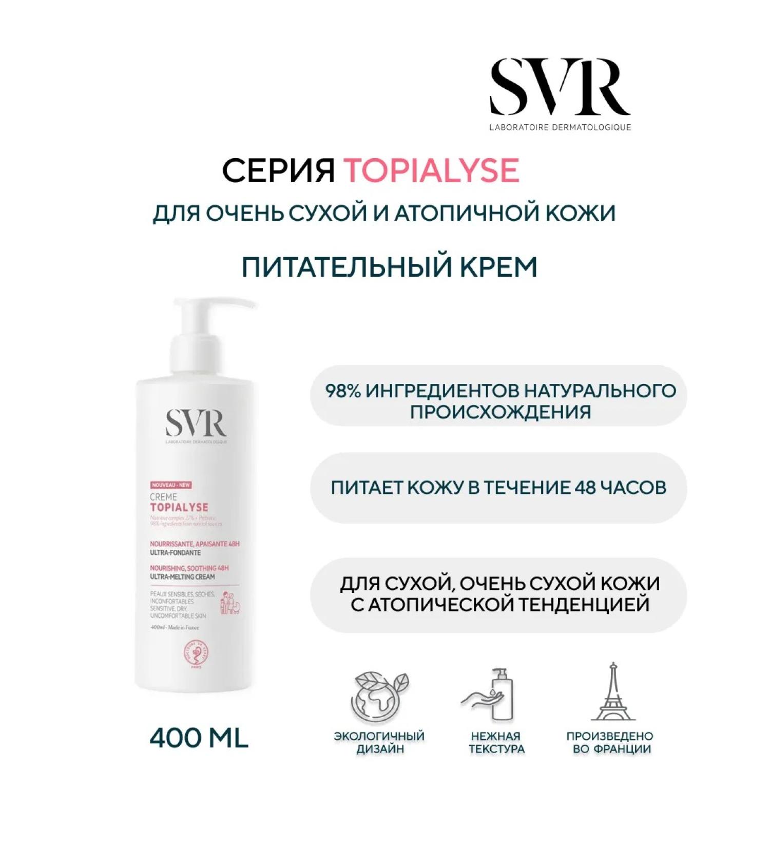 SVR Nourishing cream for face topialysis 400 ml - Buy Online on GoSupps.com