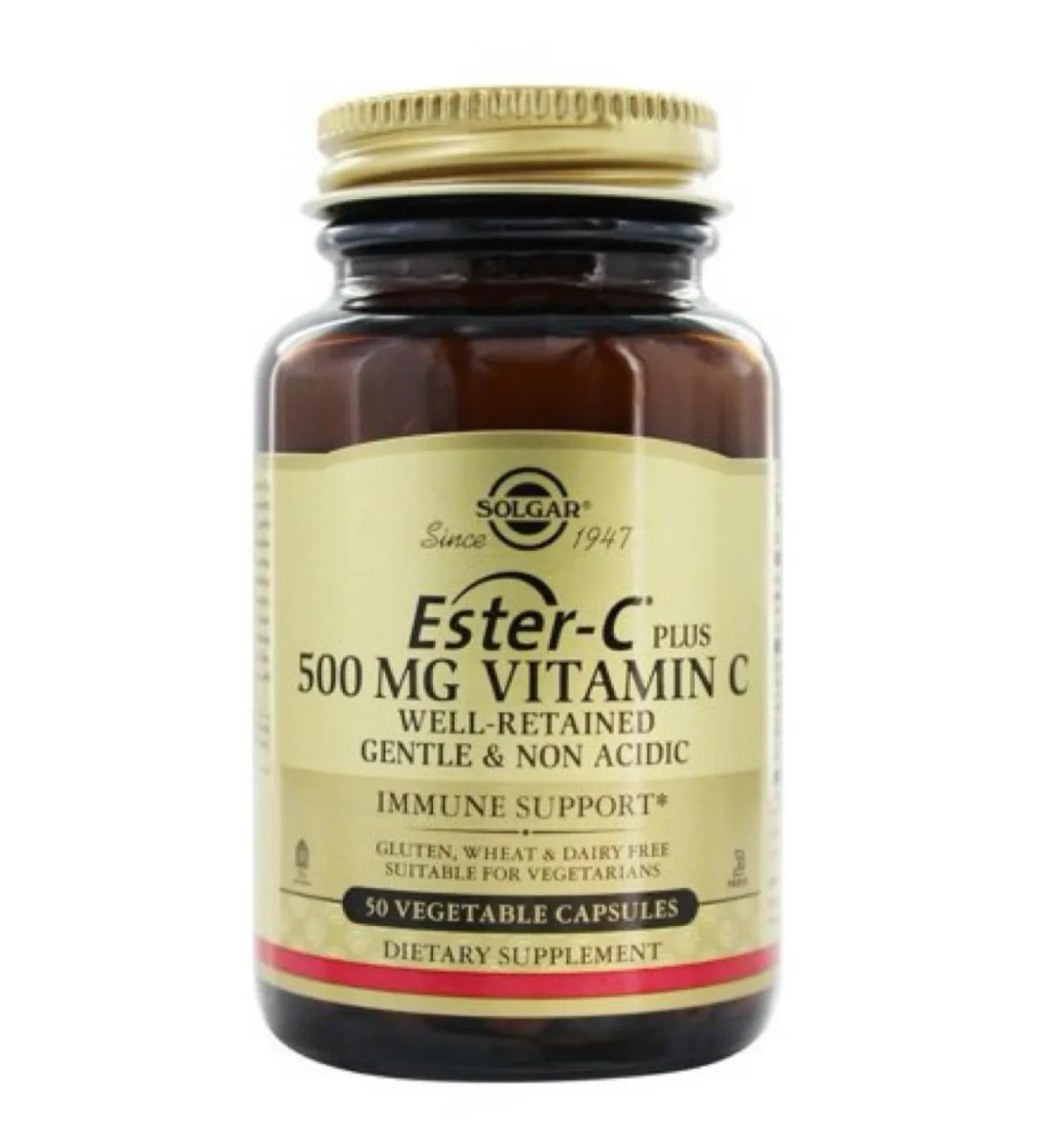 Solgar Ester-C Plus Vitamin C 500 Mg 50 capsules