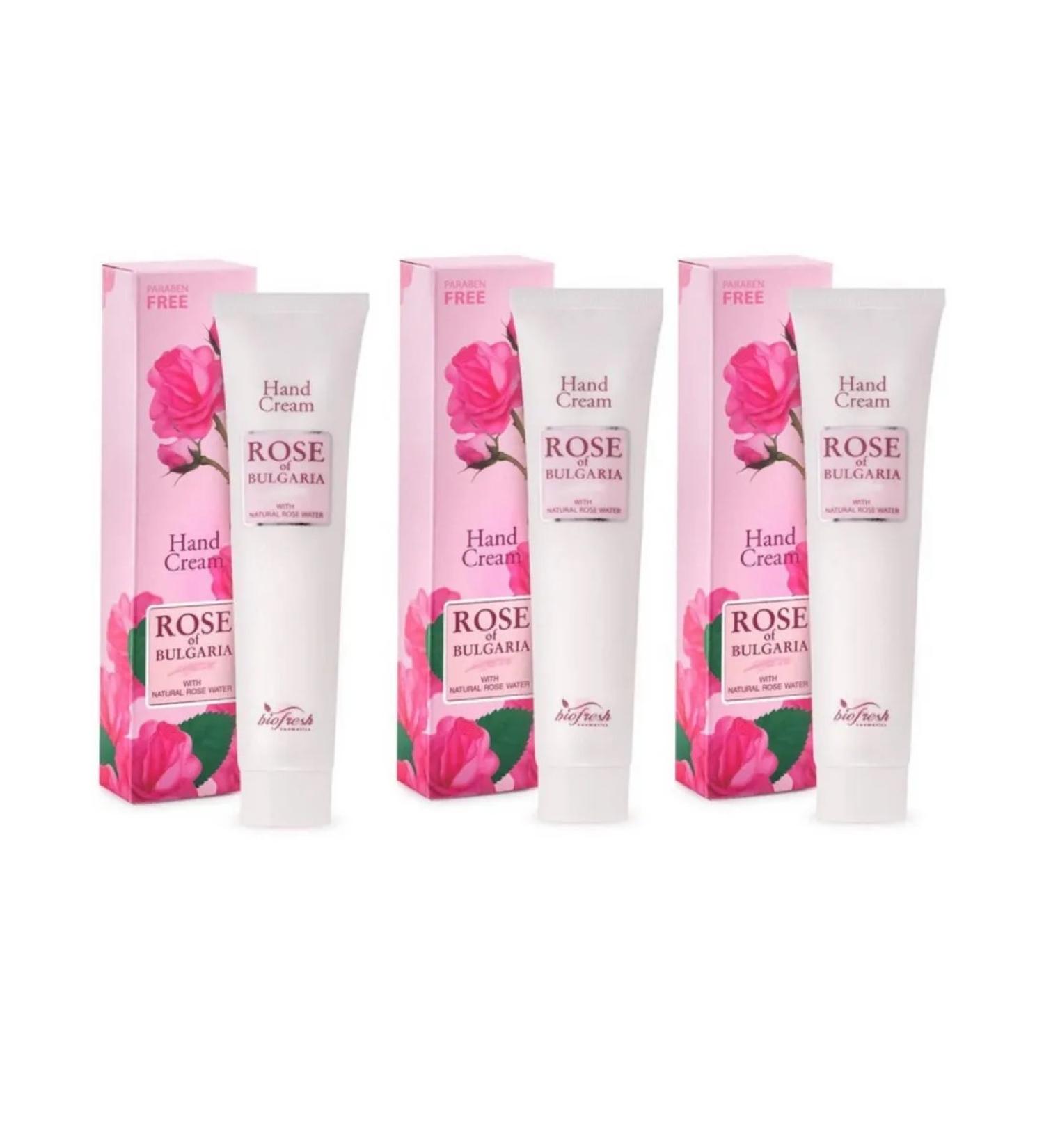 Rose of Bulgaria Hand cream perfumed moisturizer 75ml 3UP - Buy Online on GoSupps.com