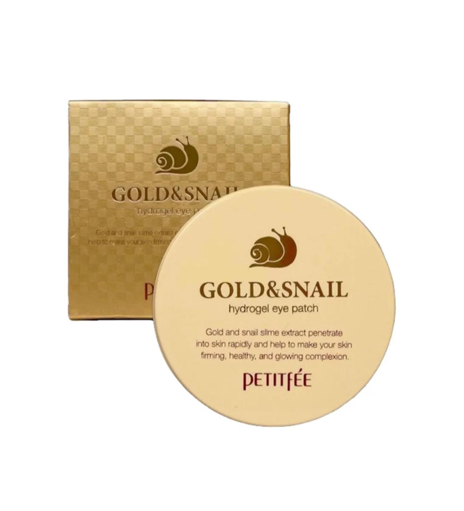 cosmetics Hydrogel patches for the eyes with a snail and gold 60pcs - Buy Online on GoSupps.com