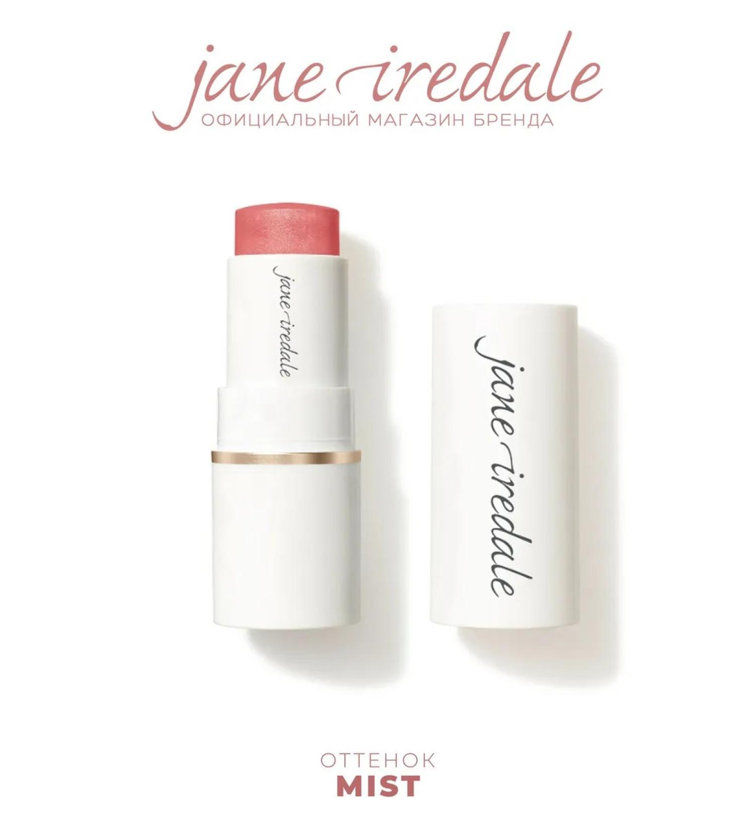 Jane Iredale Blush in a stick with a glow time shimmer Mist color - Buy Online on GoSupps.com
