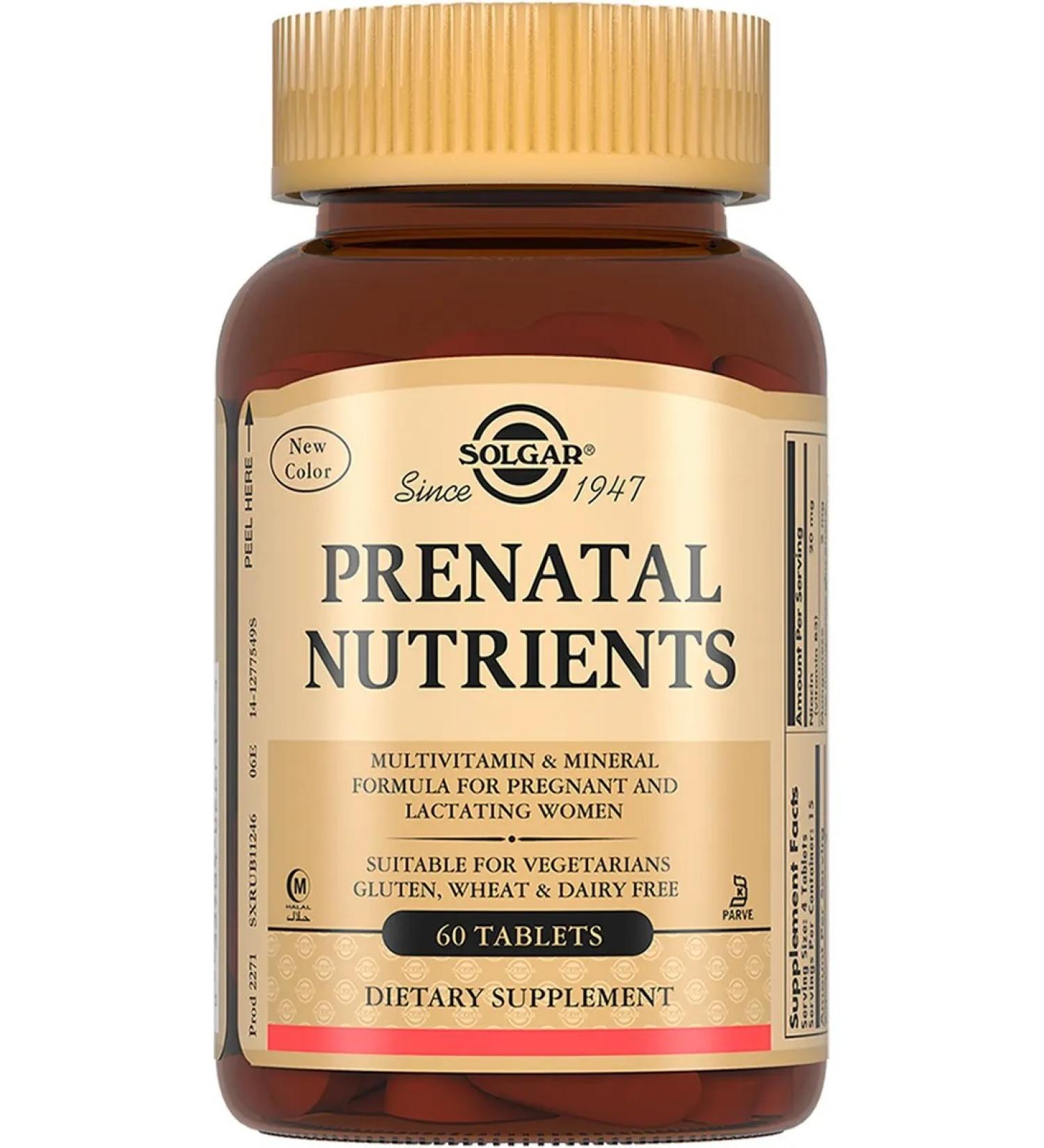 SOLGAR PRENATABS 60 tablets - Buy Online on GoSupps.com