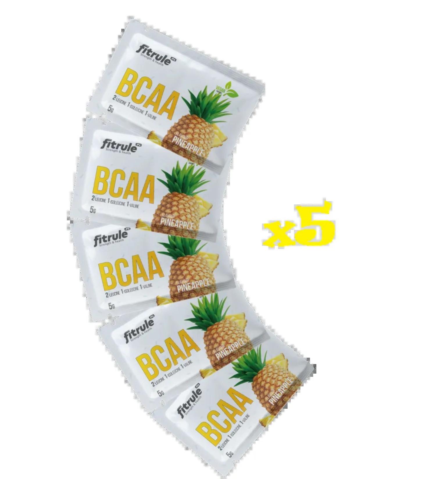 Fitrule Nutrition Set of probes 5pcs Fitrule BCAA 2 1 1 with a taste of pineapple