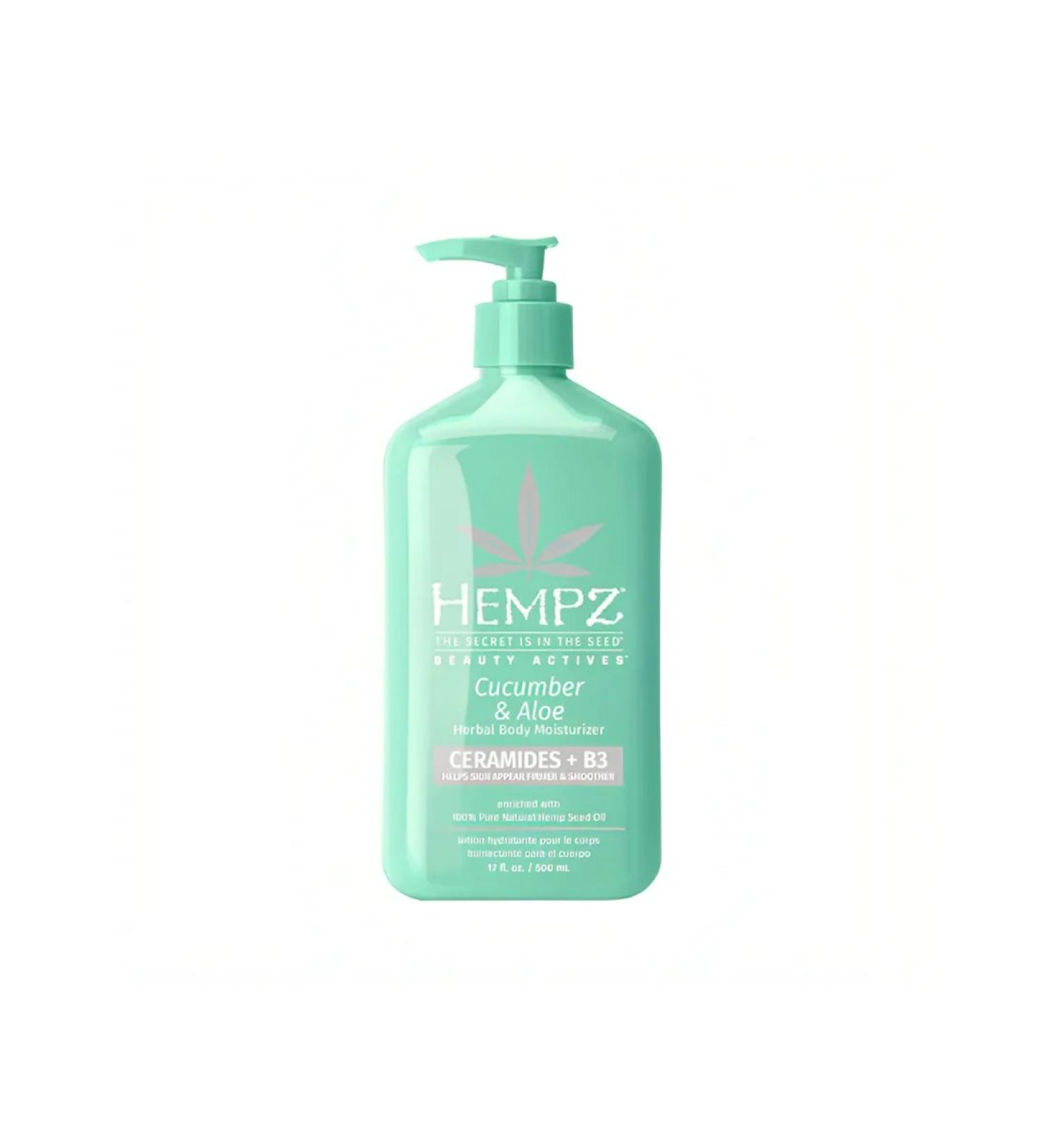 HEMPZ Moisturizing body milk with cucumber and aloe - Buy Online on GoSupps.com