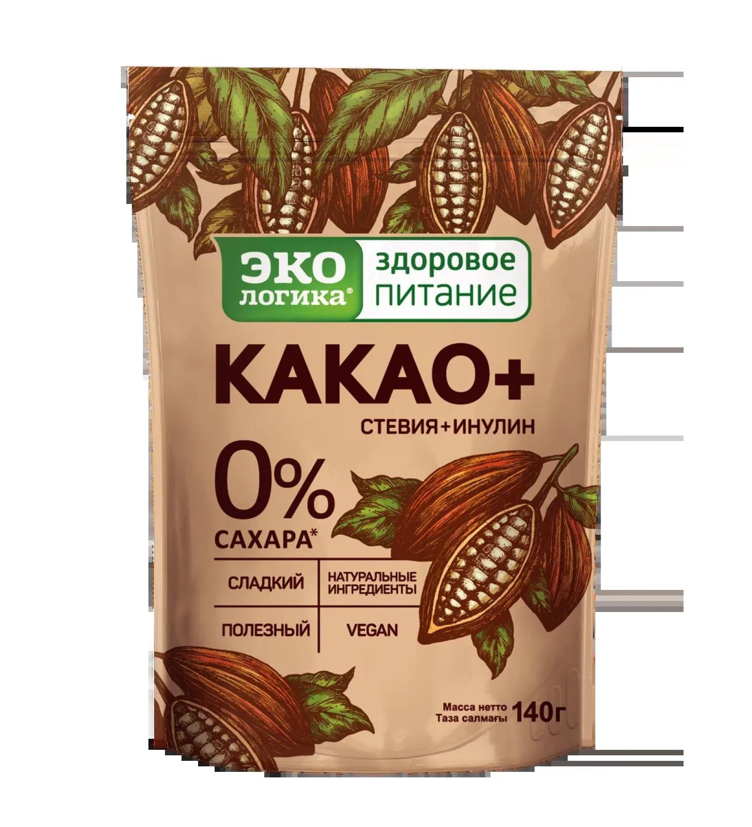 EcoLogic Cocoa plus 140g package (without sugar)
