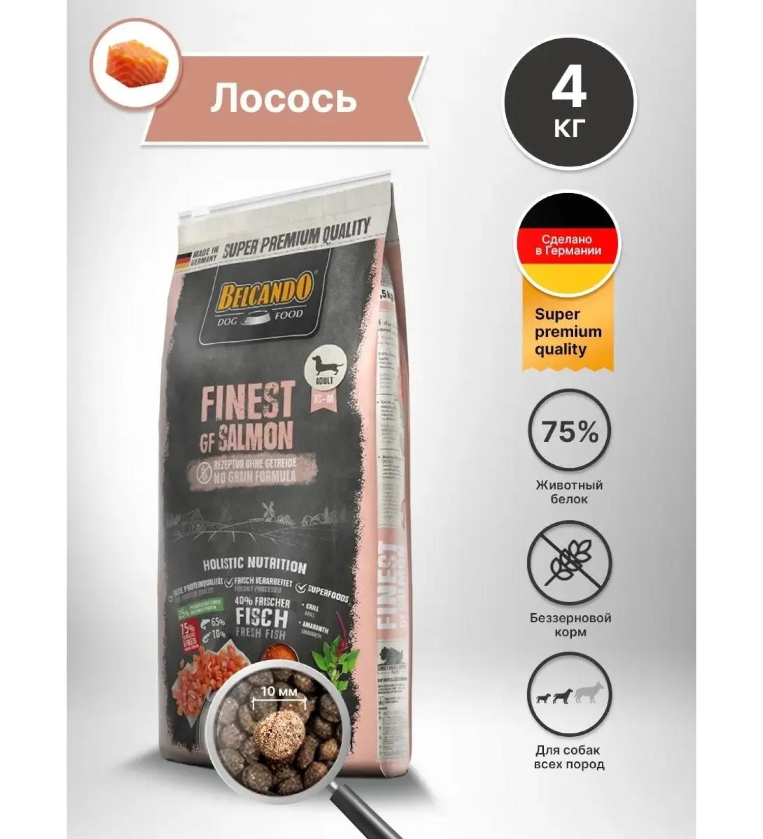 Dog food dry Belcando salmon 4 kg - Buy Online on GoSupps.com