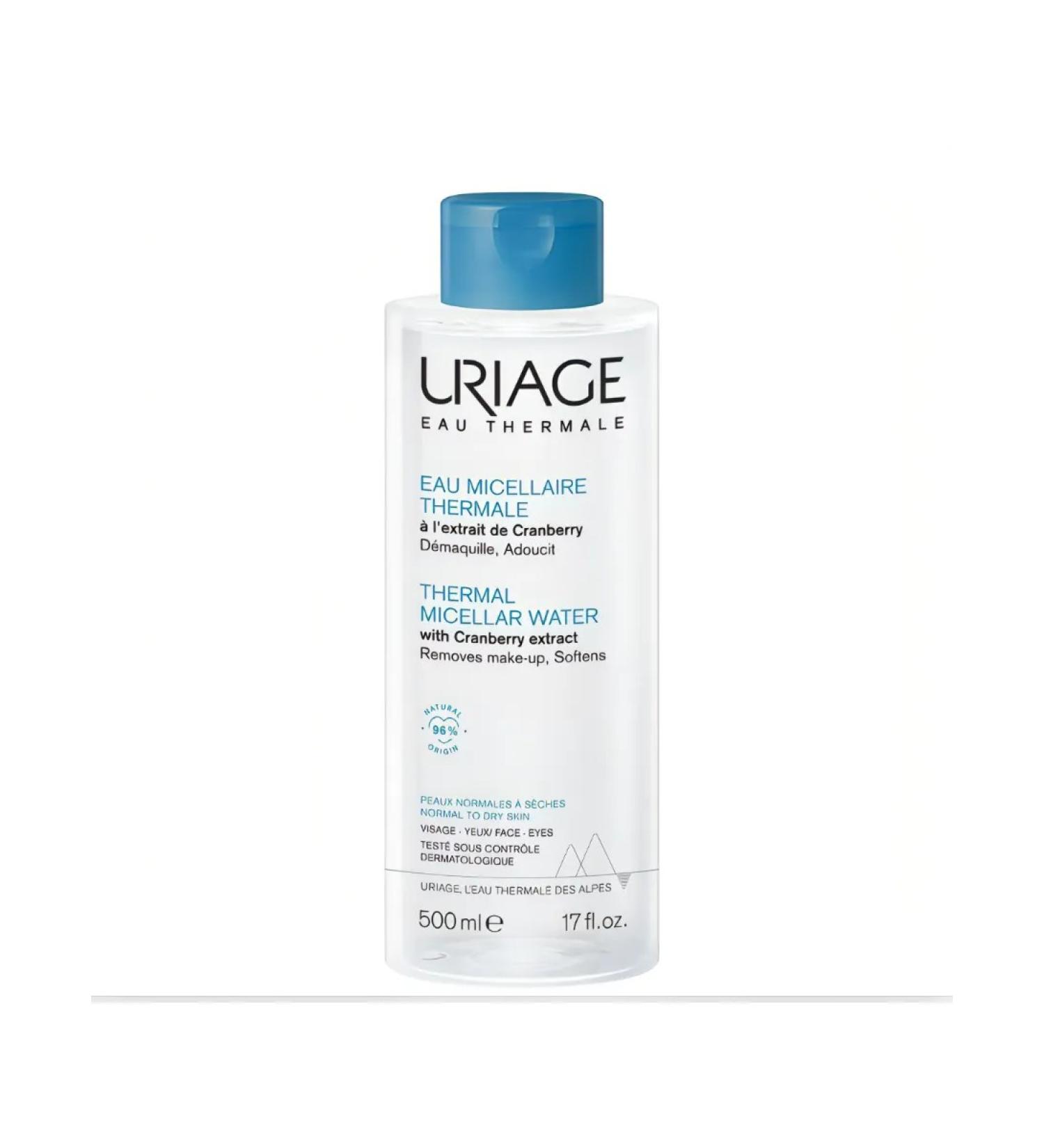 URIAGE Micellar water for normal and dry skin 500 ml - Buy Online on GoSupps.com