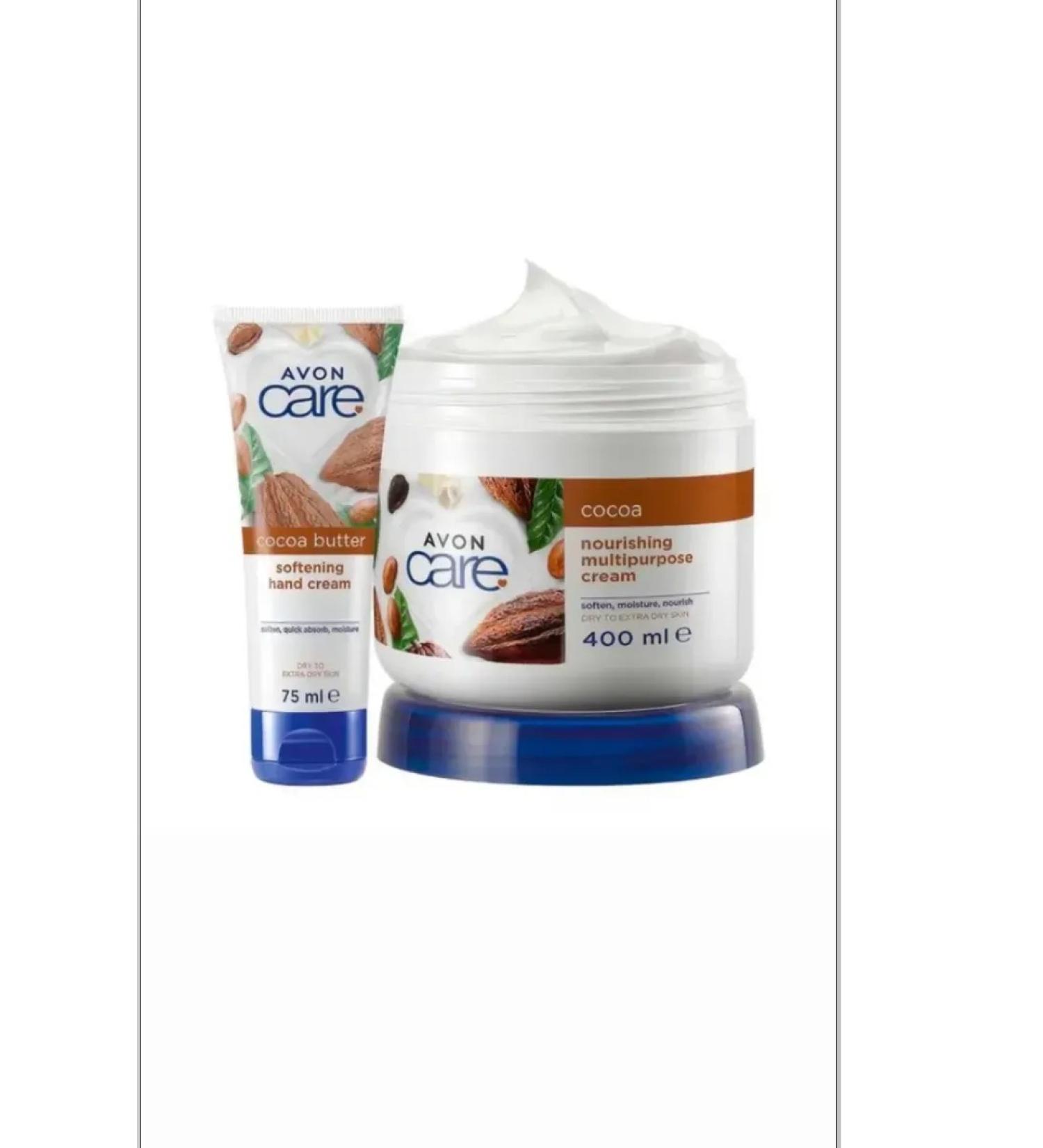 AVON A set of creams with cocoa oil 400ml and 75ml - Buy Online on GoSupps.com