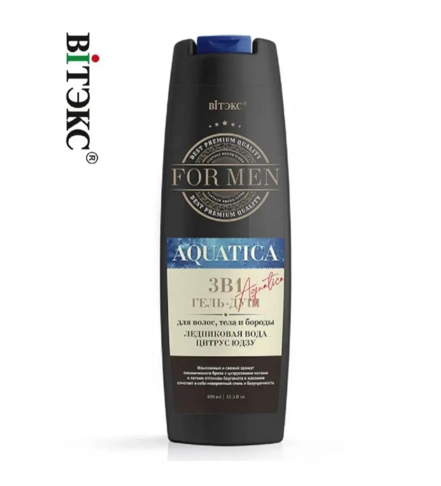 Vitex Soul Gel 3B1 for hair and body for men aquatica