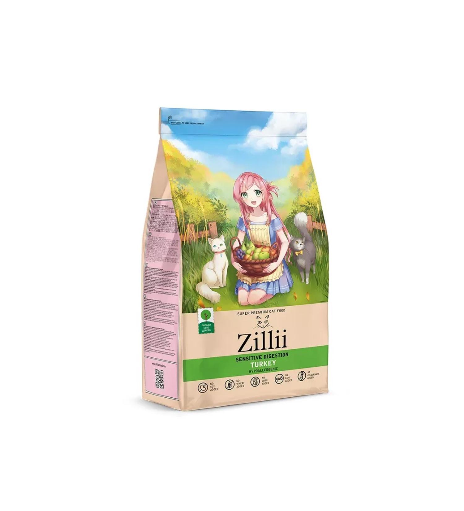 Zillii Sensitive cat food turkey 400 g - Buy Online on GoSupps.com