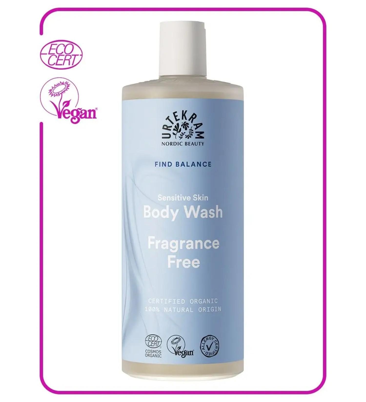 Urtekram Organic shower gel hypoallergenic without a smell of 500 ml - Buy Online on GoSupps.com