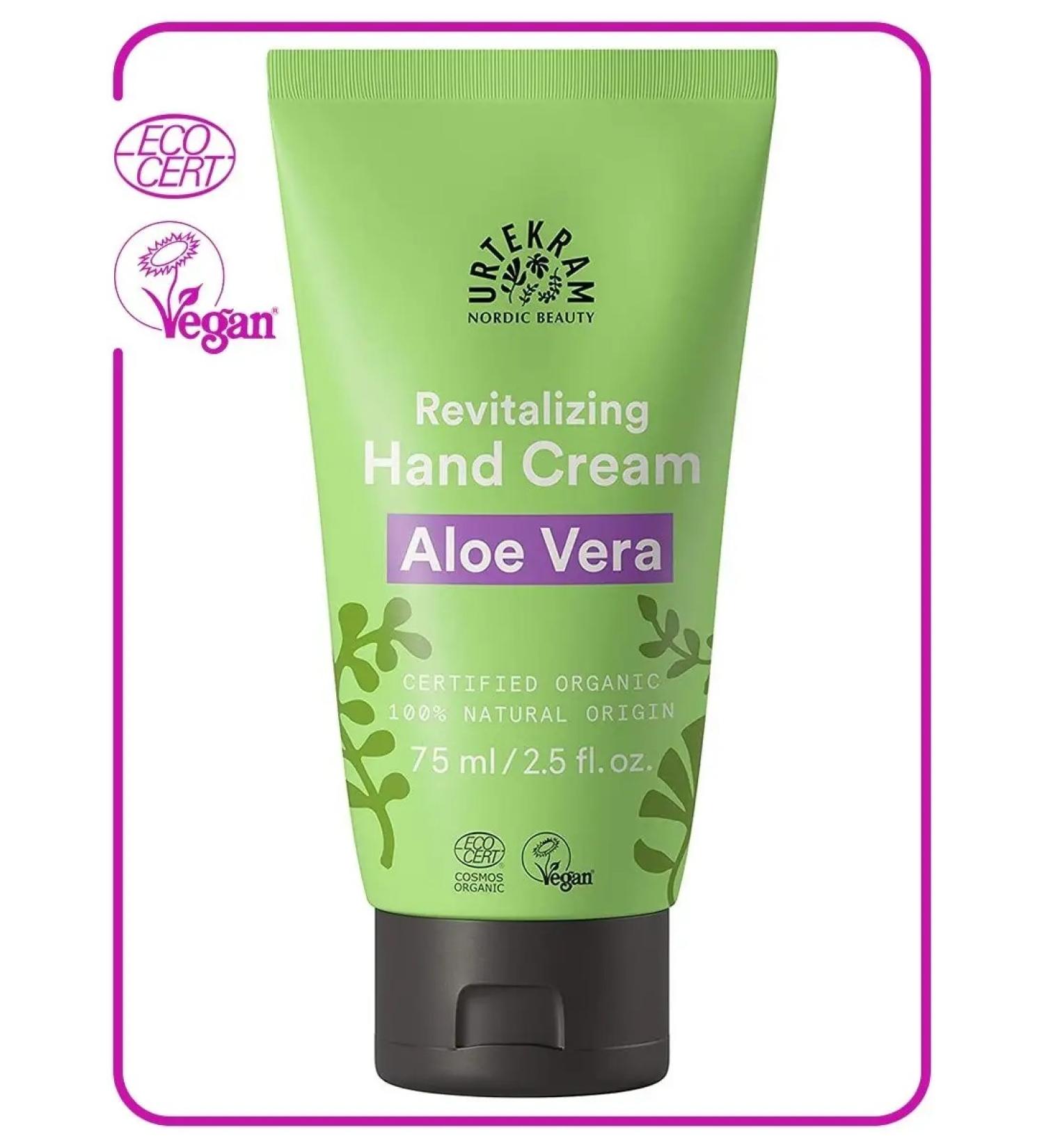 Urtekram Organic hand cream Aloe Vera 75 ml - Buy Online on GoSupps.com