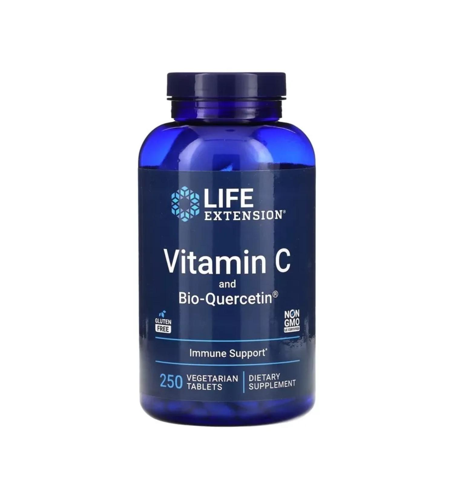 Life extension Vitamin C T Vitamin C and Bio-Quercetin 250 tablets