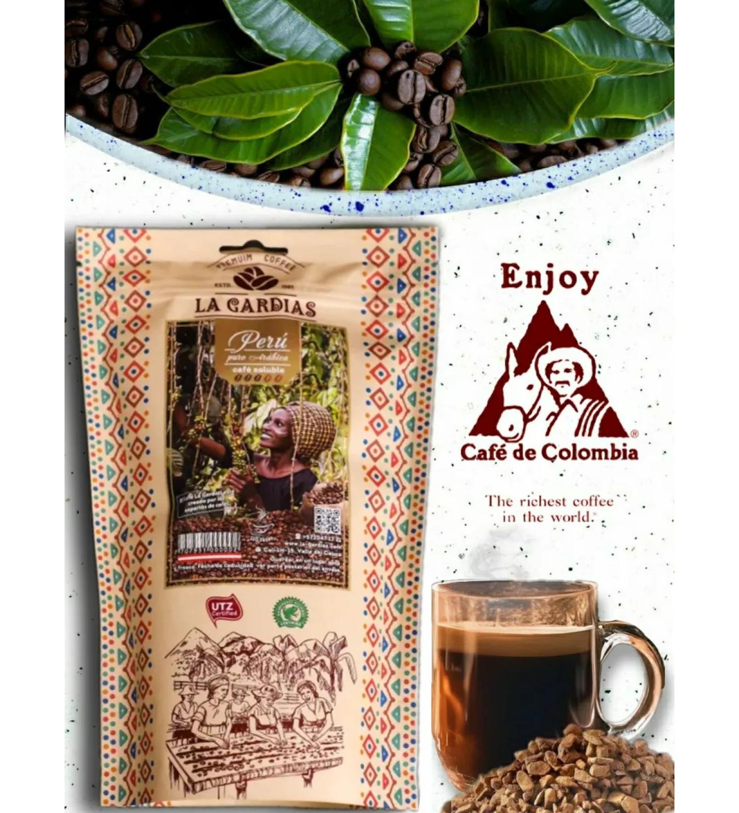 LA GUARDIAS Coffee soluble la cordias Peru 200 g - Buy Online on GoSupps.com