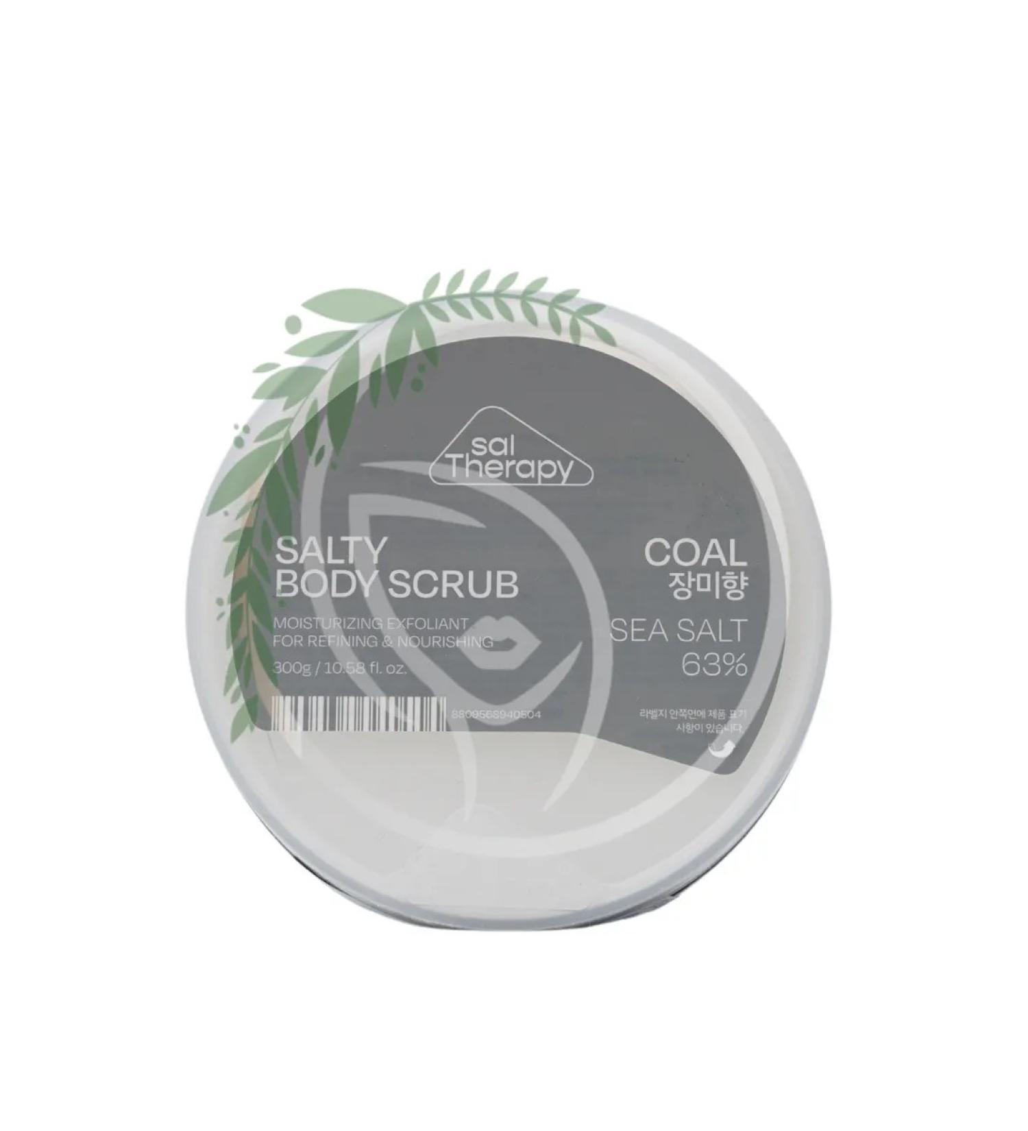 SalTherapy Salt body scrub with coal Salty Coal Body Scrub 300G - Buy Online on GoSupps.com