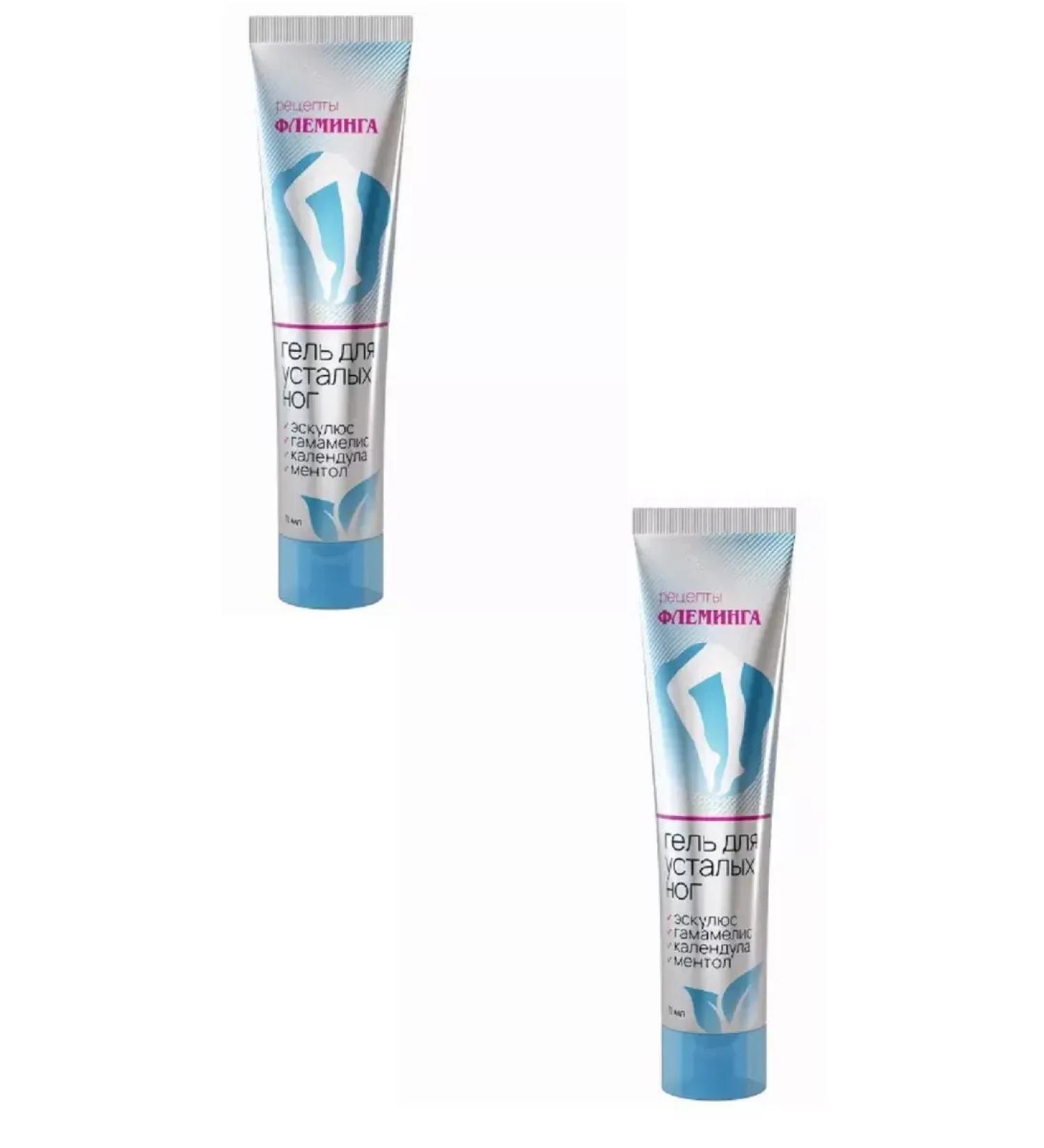 FLEMING'S Recipes Gel for tired legs 75 ml - 2 pcs - Buy Online on GoSupps.com