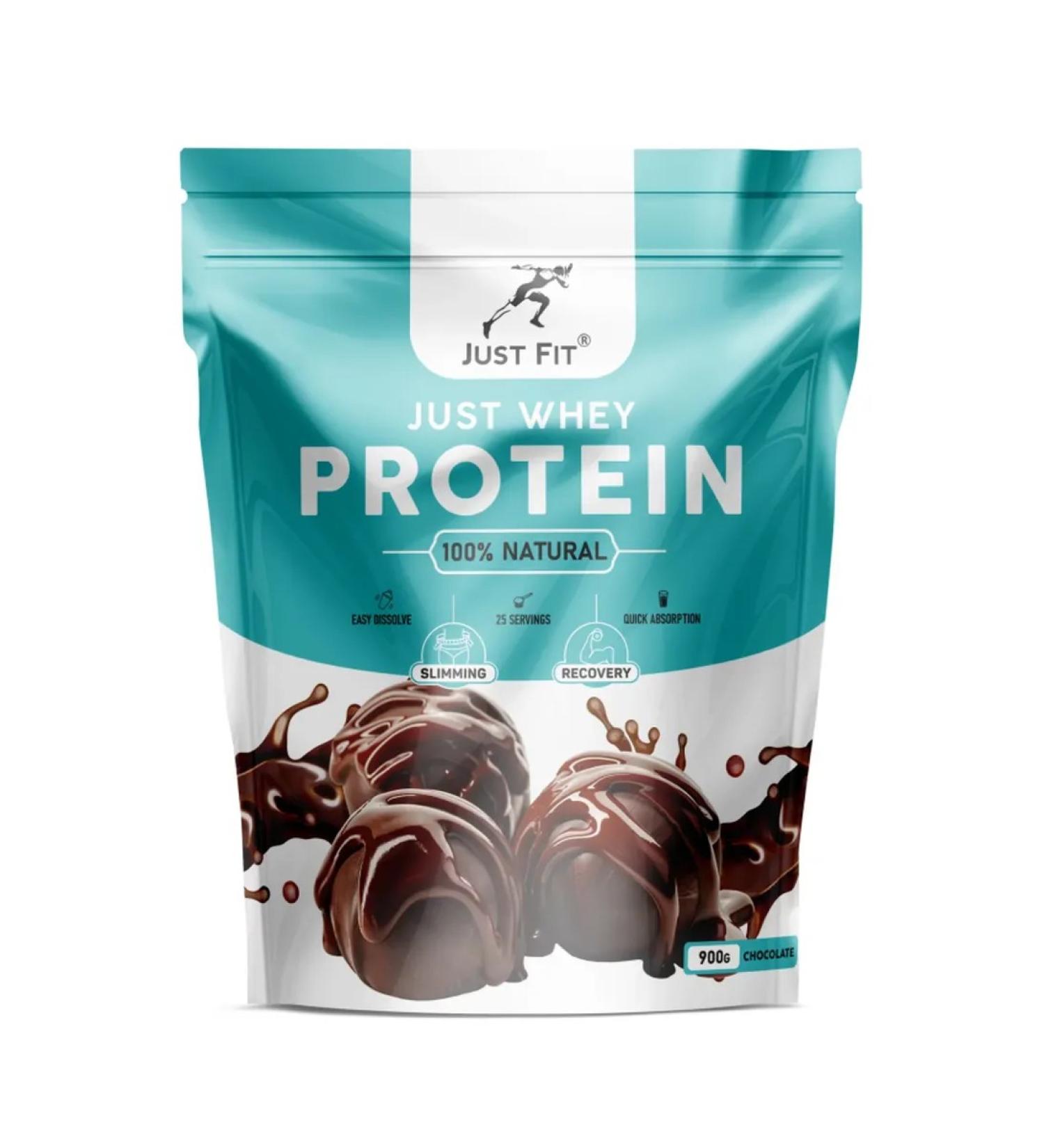 JUST FIT Just Protein Protein 900 g Chocolate - Buy Online on GoSupps.com
