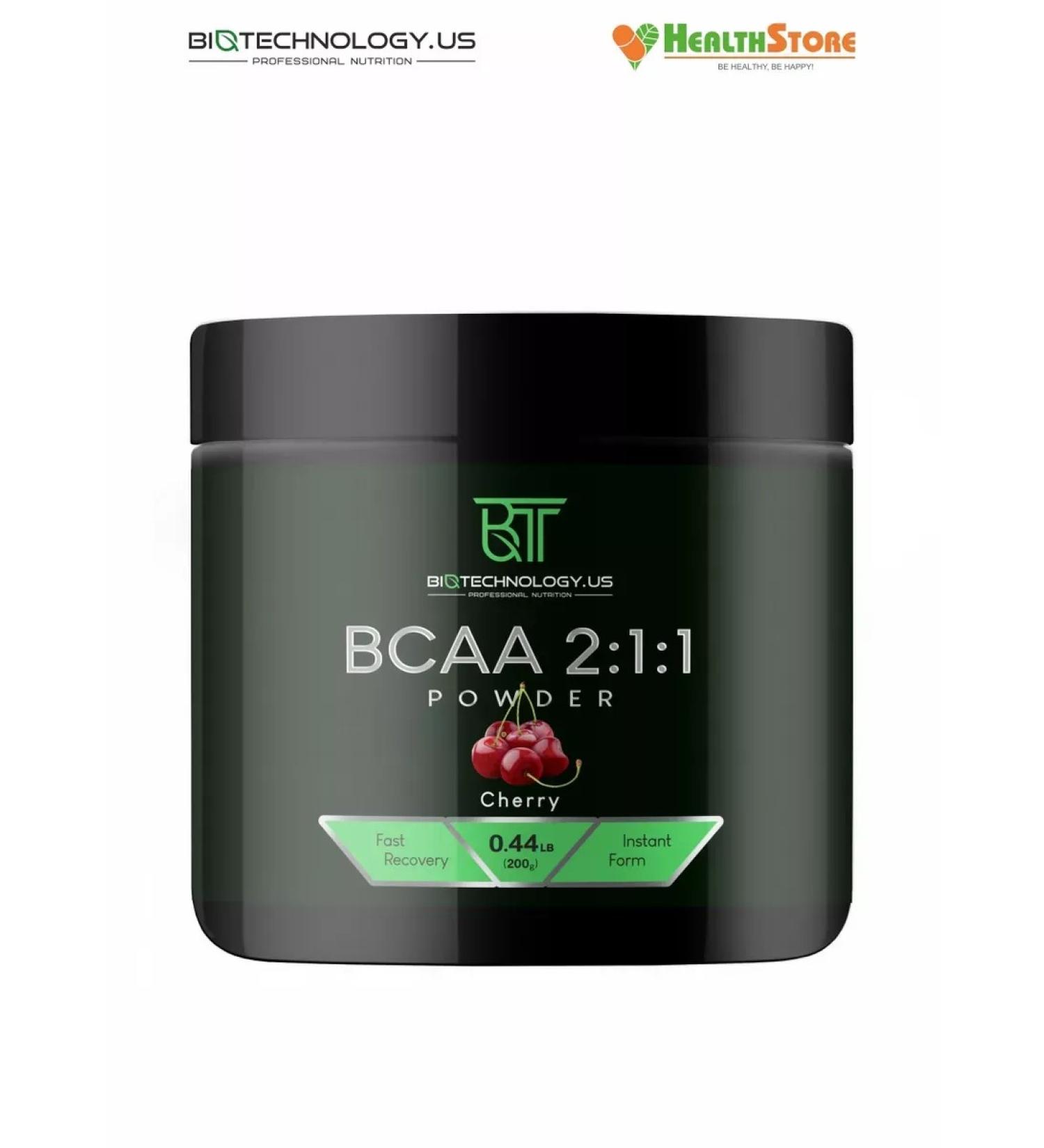 BiotechnologyUS Amino acids BCAA 2-1-1 BCA 8000 mg bzaa powder - Buy Online on GoSupps.com