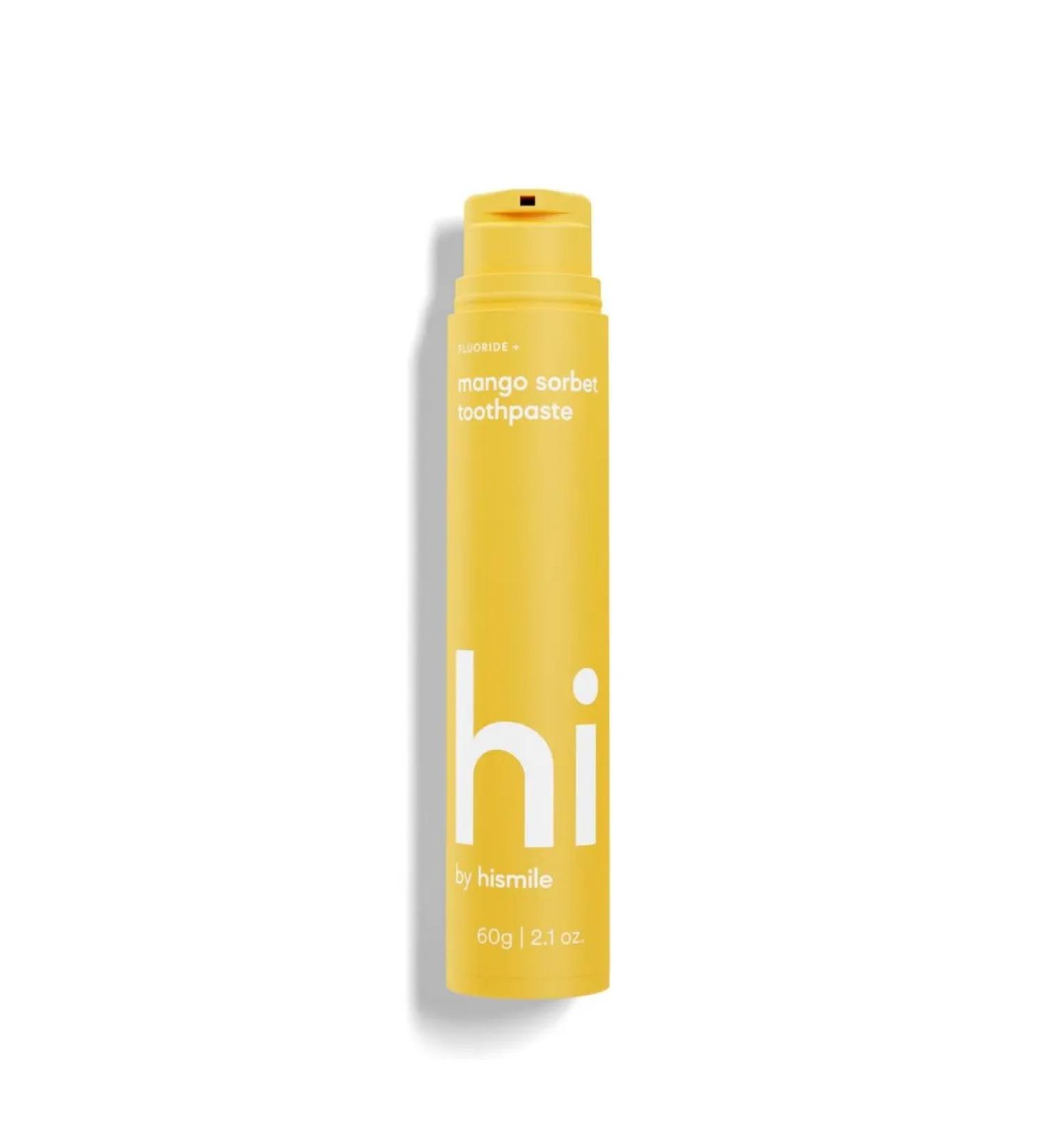Hismile Toothpaste with the taste of mango sorbet - Buy Online on GoSupps.com