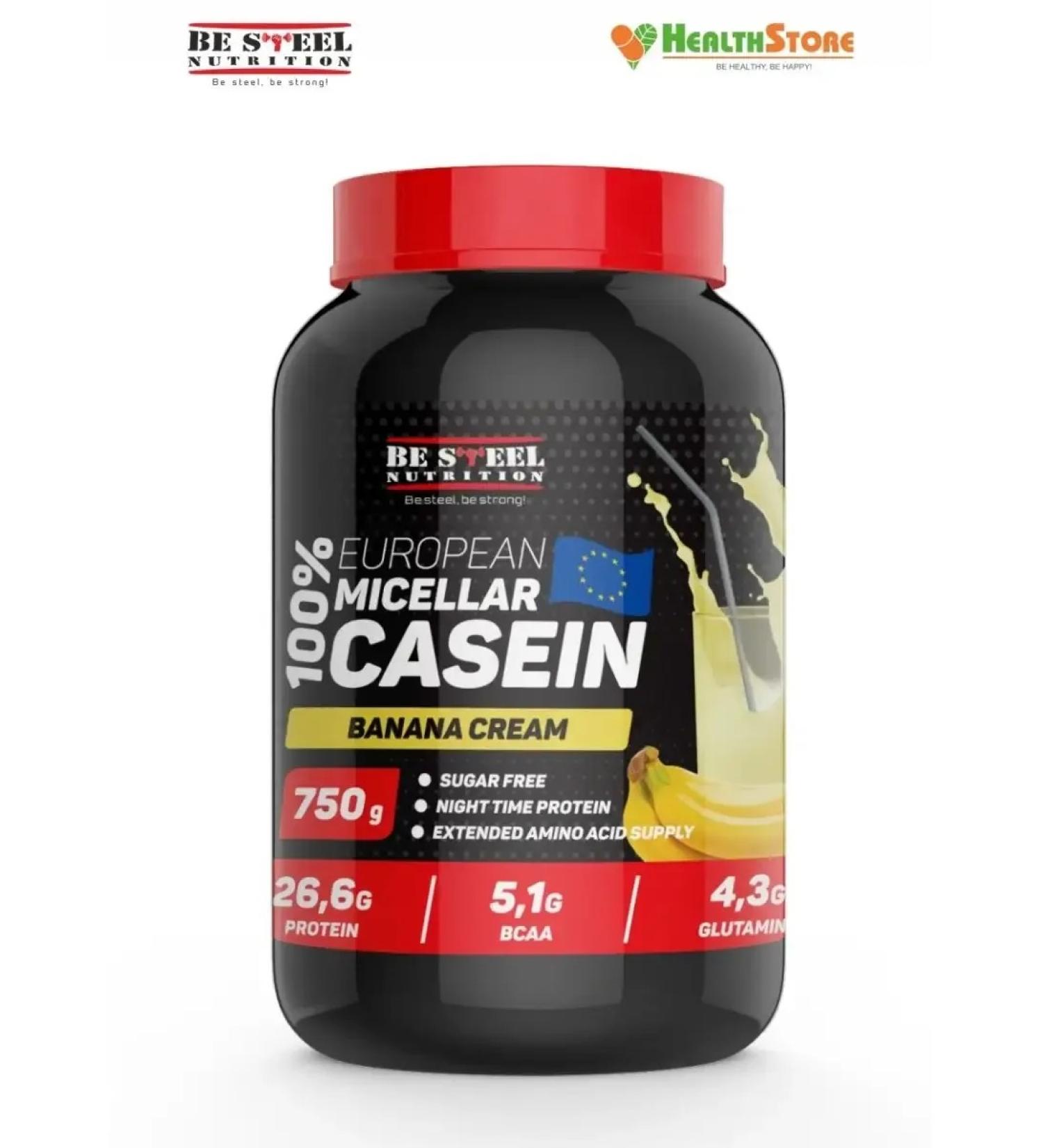 Be Steel Nutrition Protein casein micellar Casein Micellar Casein 750g - Buy Online on GoSupps.com