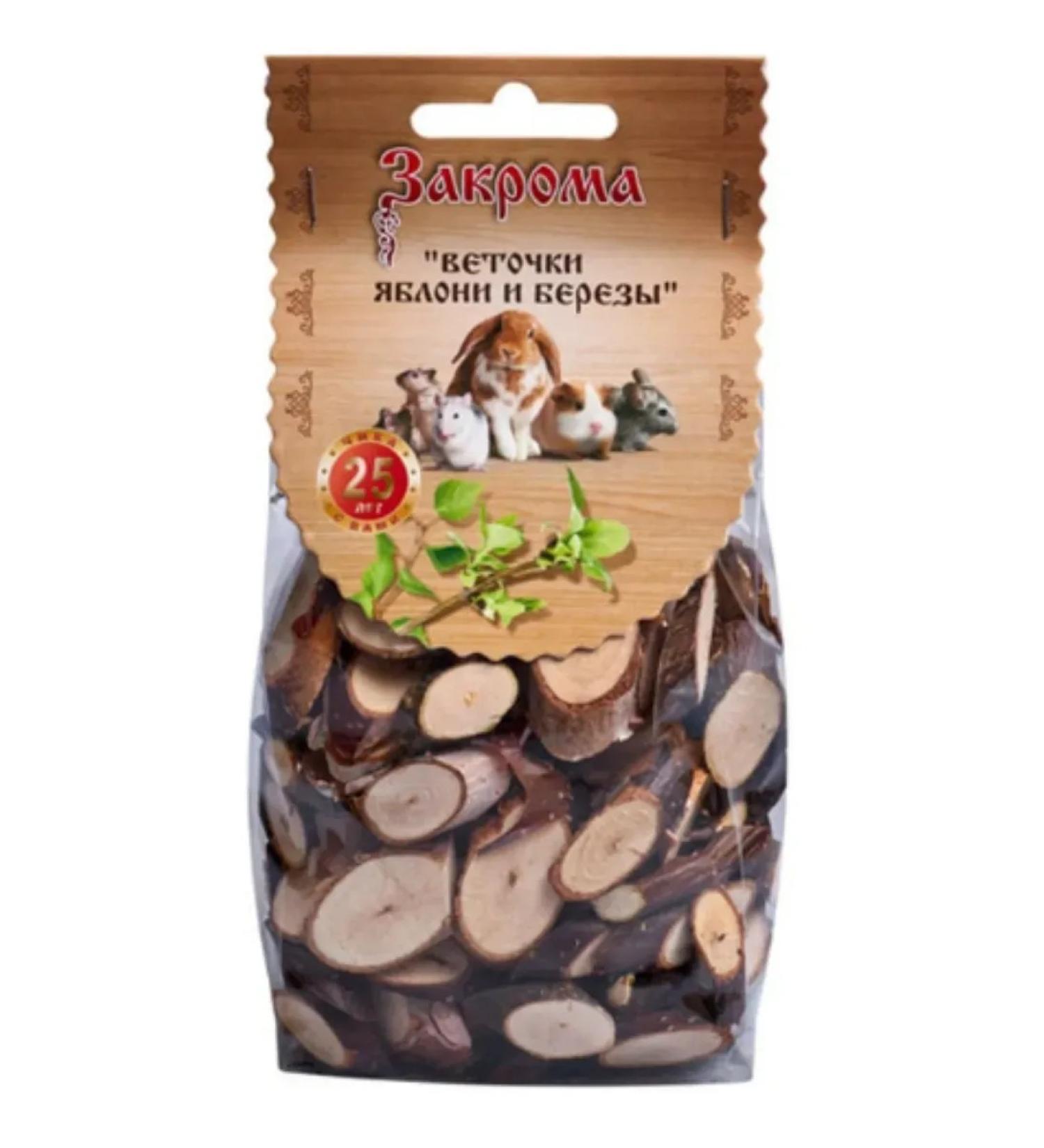 Granaries A treat for rodents for twigs of apple and birch 100 g