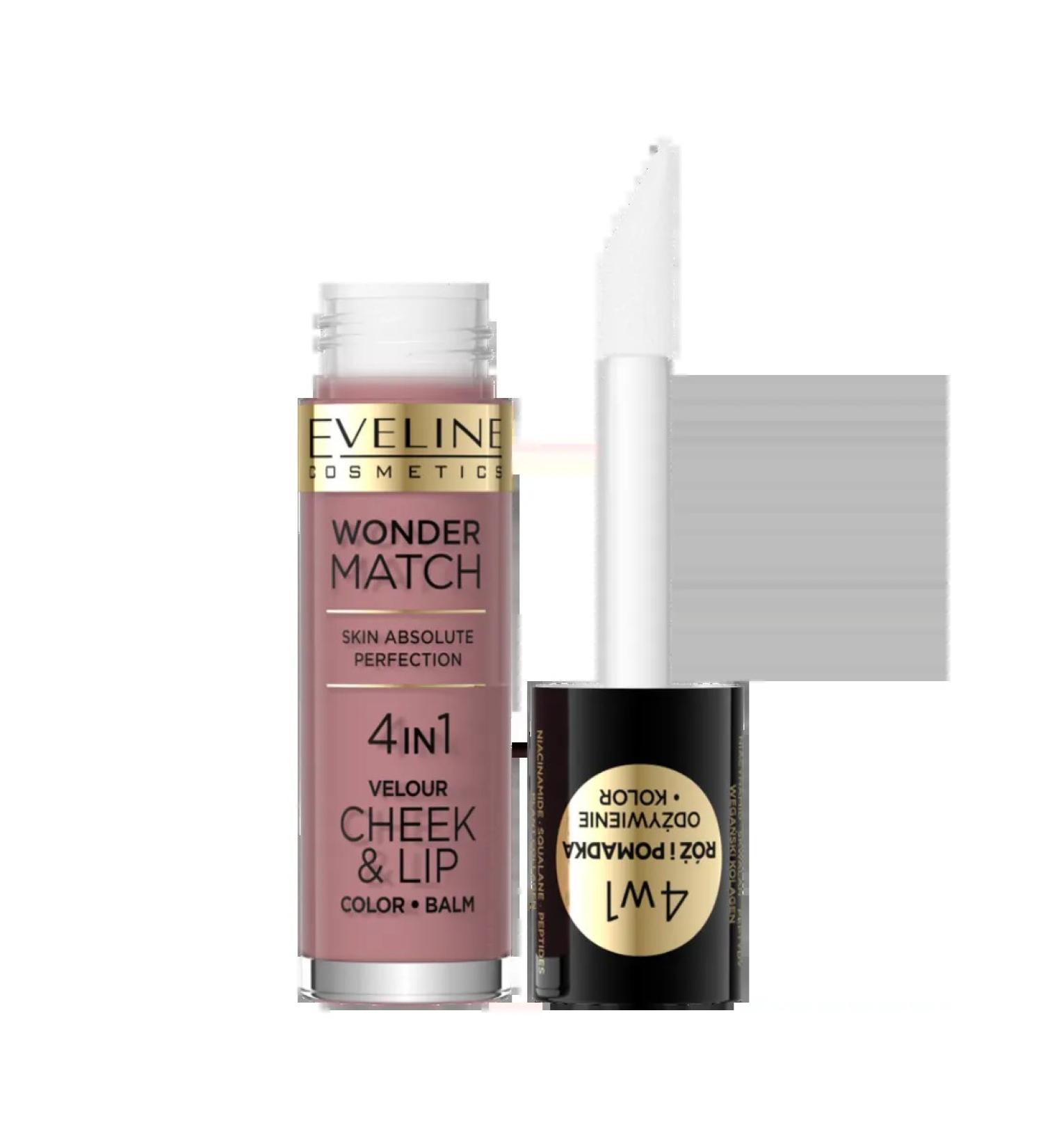 EVELINE Facial blush 4V1 Wonder Match tone 02 4.5 ml - Buy Online on GoSupps.com