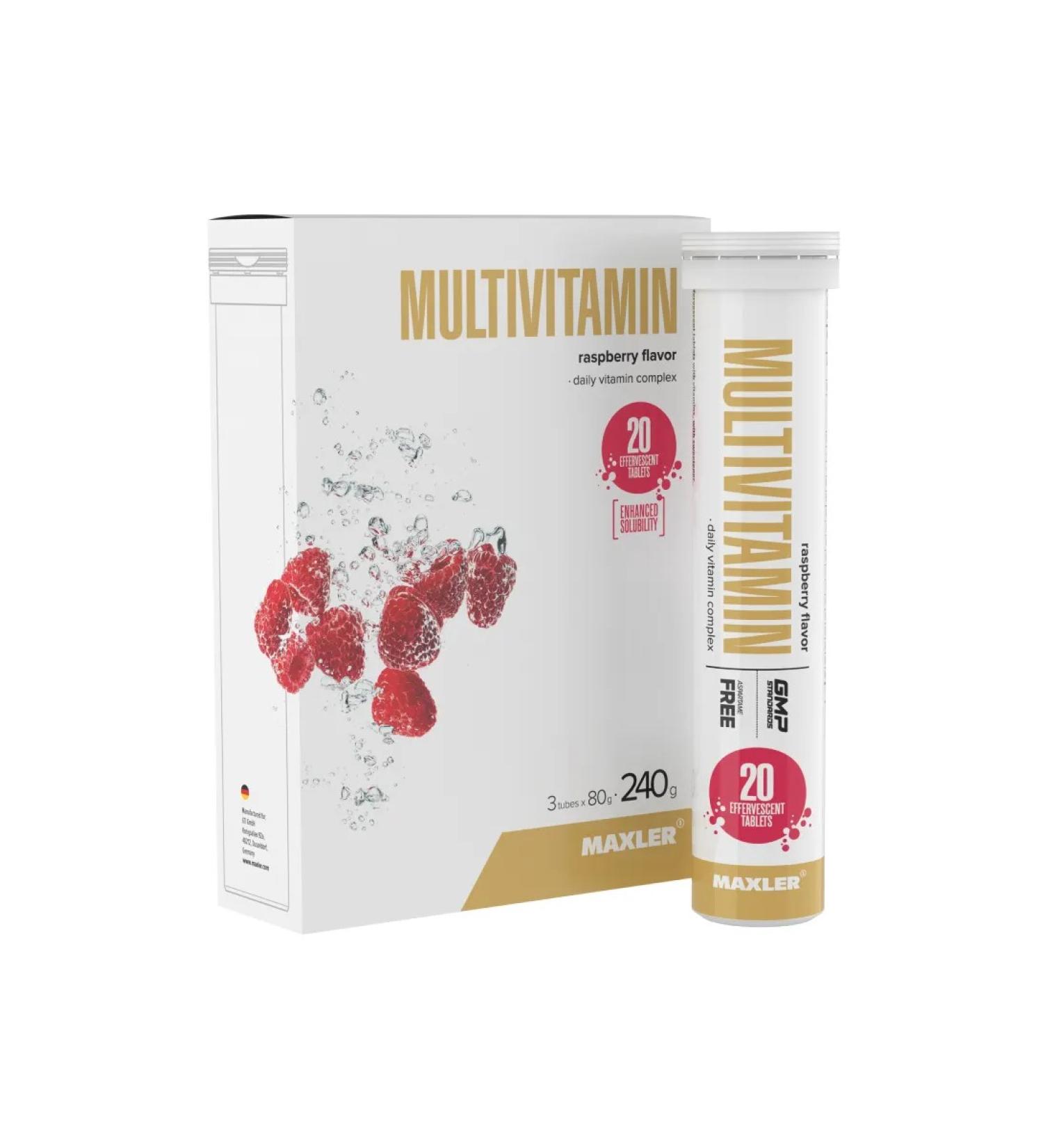 maxler Spying tablets Multivitamin 3x20 raspberries - Buy Online on GoSupps.com