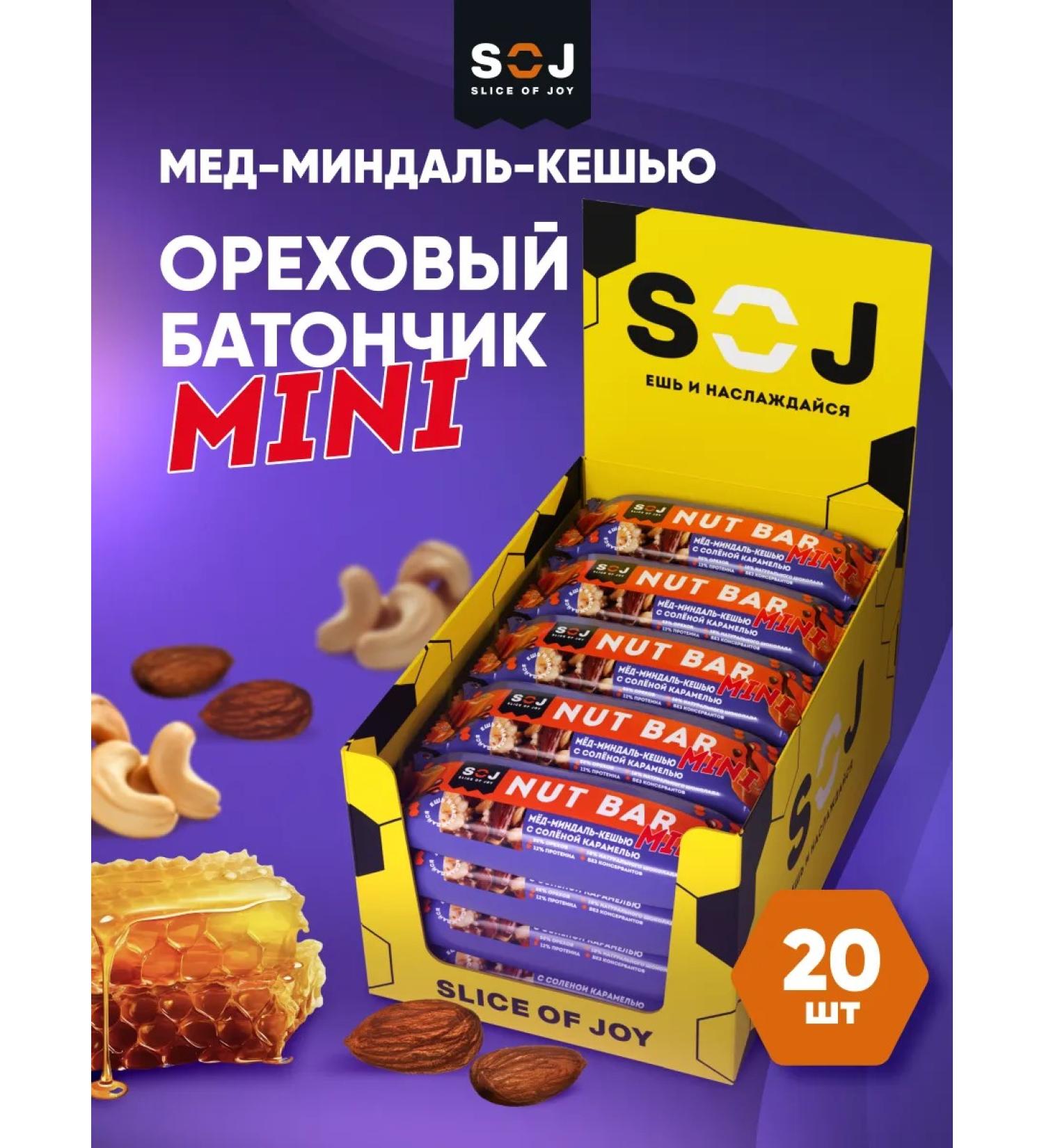 SOJ Nuts with salt caramel packaging 20 pcs - Buy Online on GoSupps.com