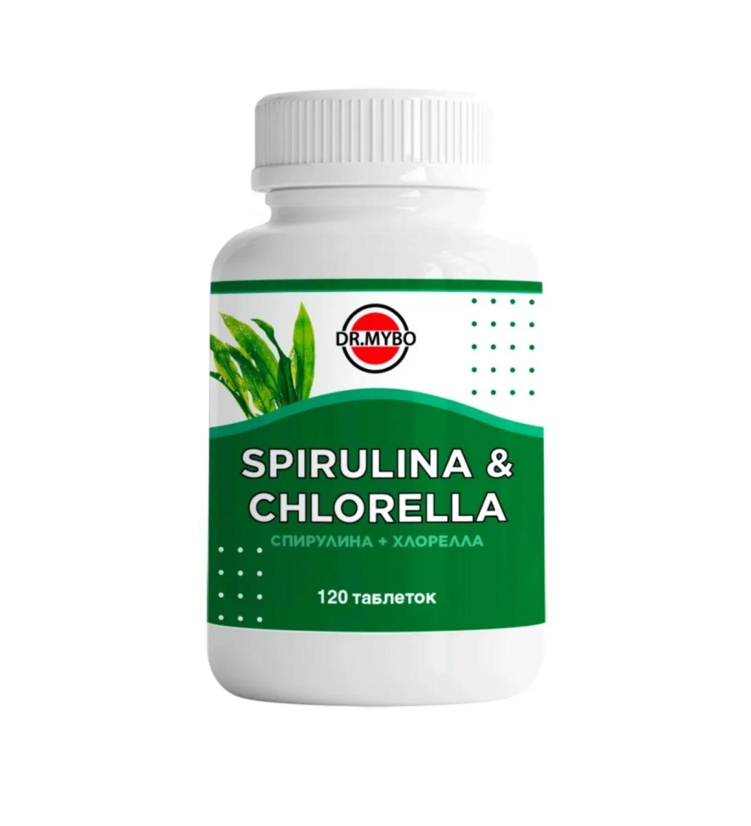 DR MYBO Spirulina + chlorella 120 pcs 1UP - Buy Online on GoSupps.com