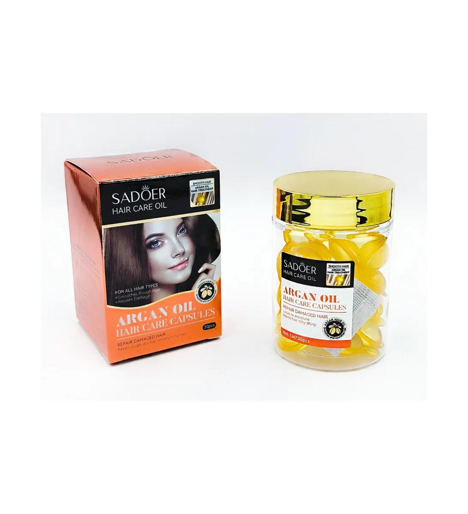 sadoer Original. Argan hair oil in capsules 30pcs - Buy Online on GoSupps.com