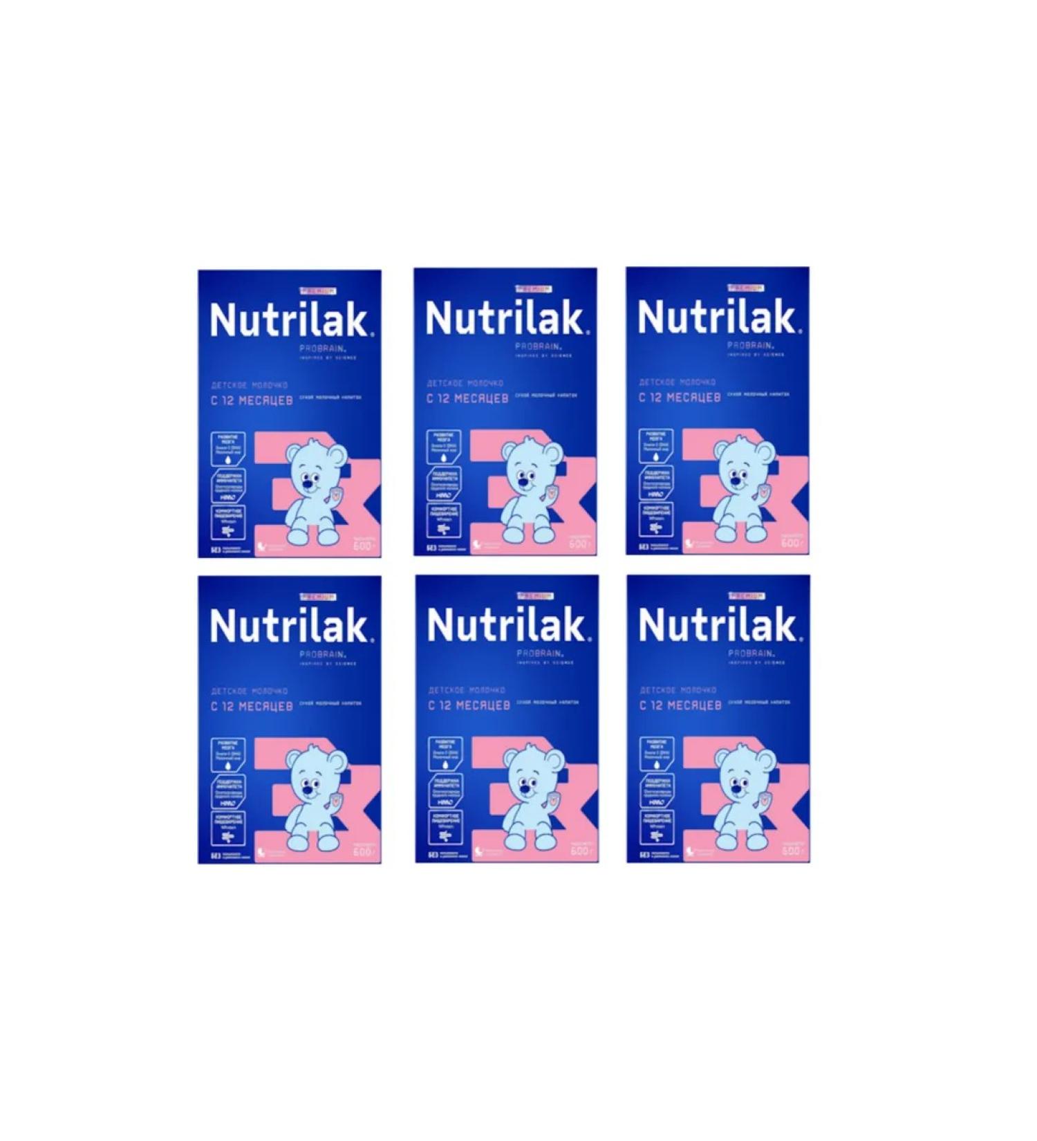 Nutrilak Mixture Premium 3 from 12 months 600 g 6 pcs - Buy Online on GoSupps.com