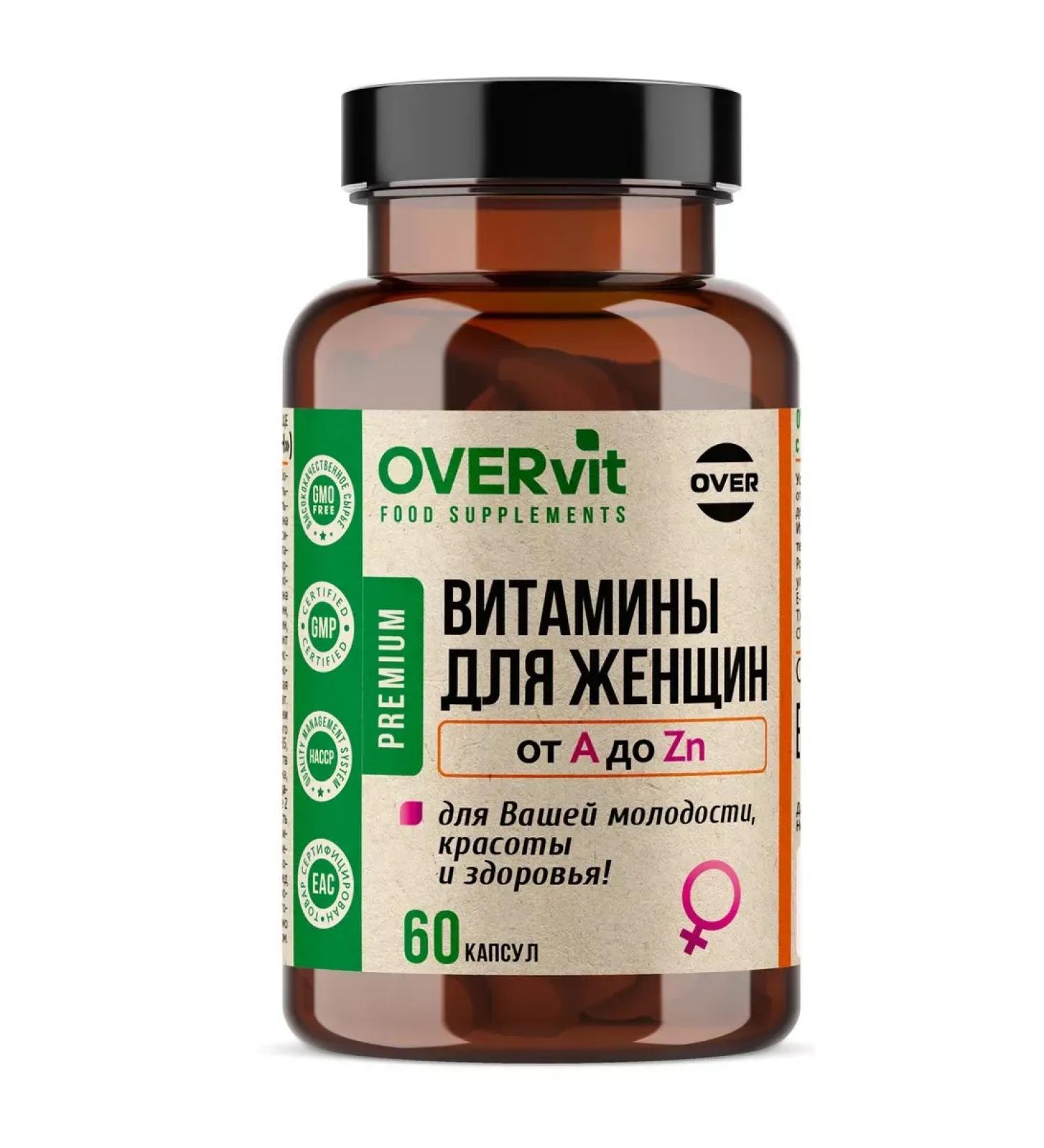 OVERvit Vitamins for women Over Women caps. N60