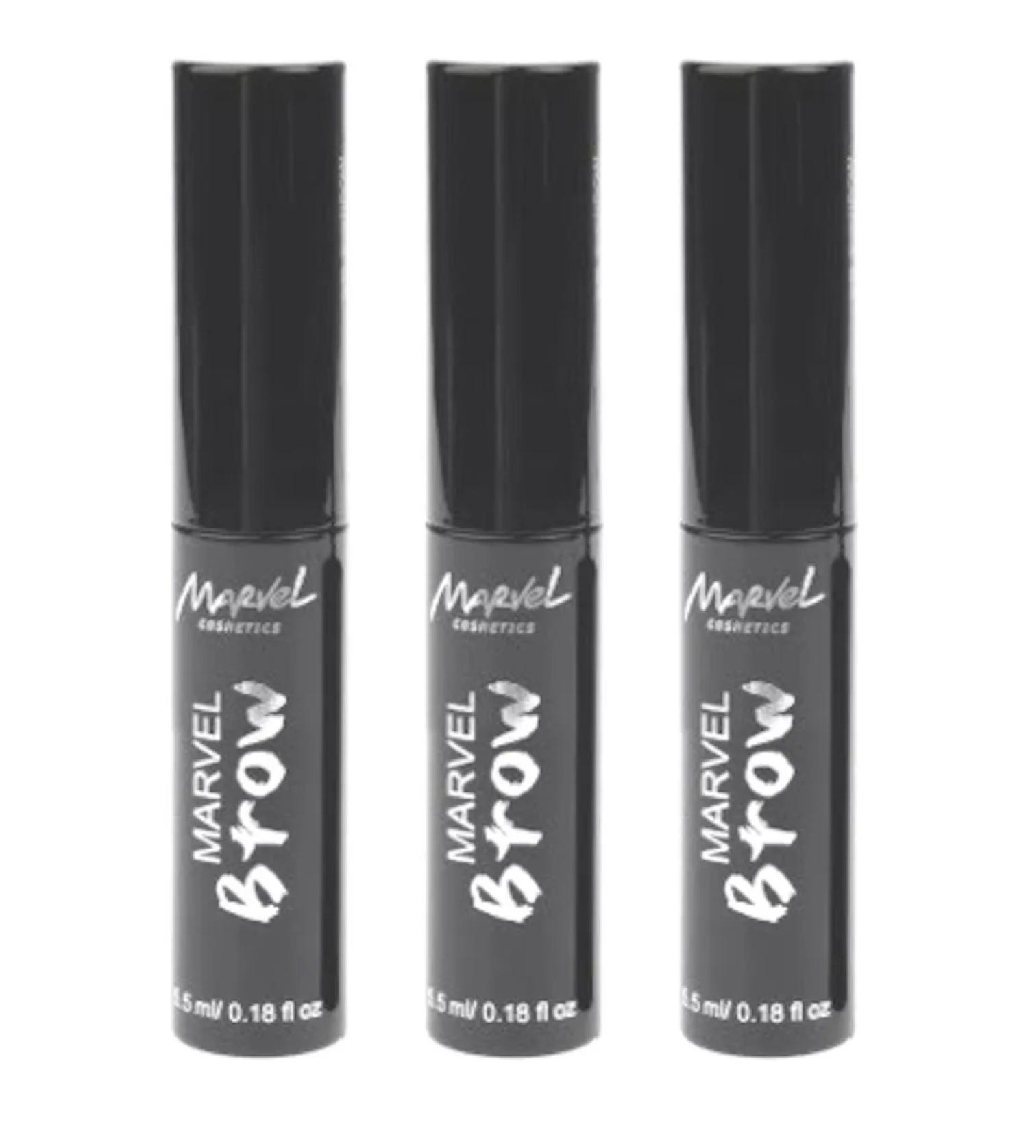 Marvel Cosmetics Fixing eyebrow gel G001 transparent 3 pcs - Buy Online on GoSupps.com