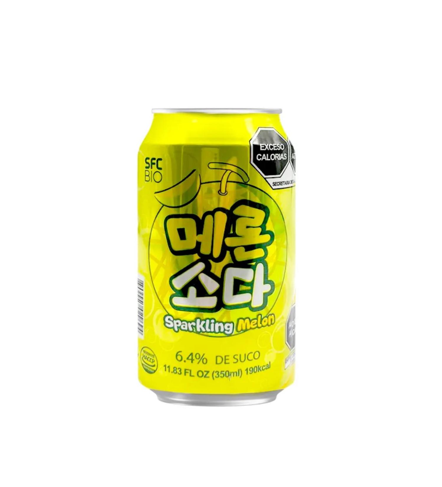 Non -alcoholic drink with a taste of melon 350 ml