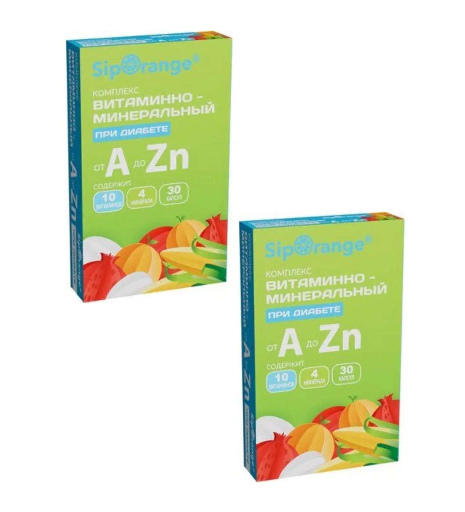 Siporange Complex from A to zinc in diabetes caps 30 pcs 2u - Buy Online on GoSupps.com