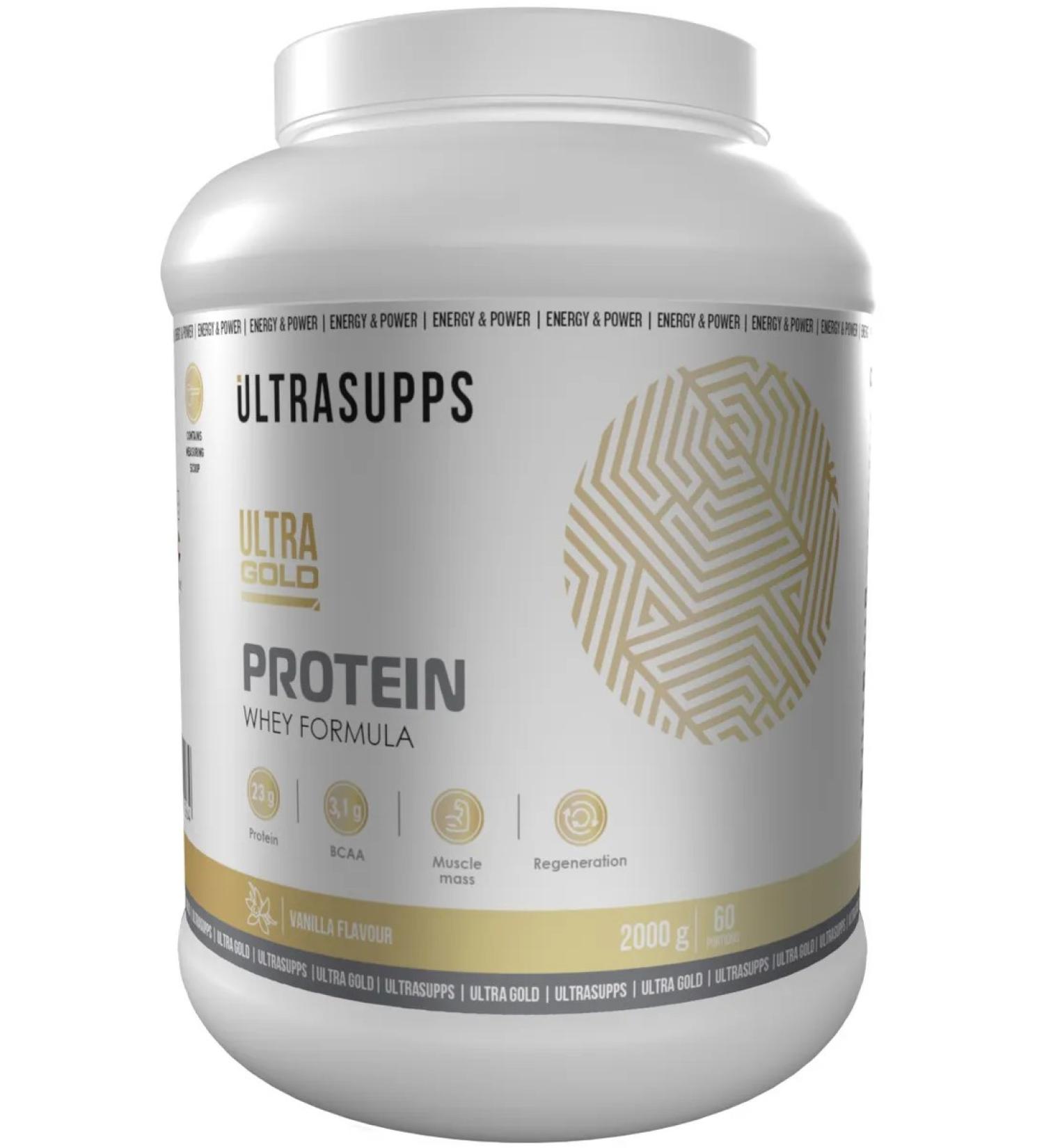 UltraSupps Winger -based protein Ultra Gold Protein Whey Formula 2000 - Buy Online on GoSupps.com