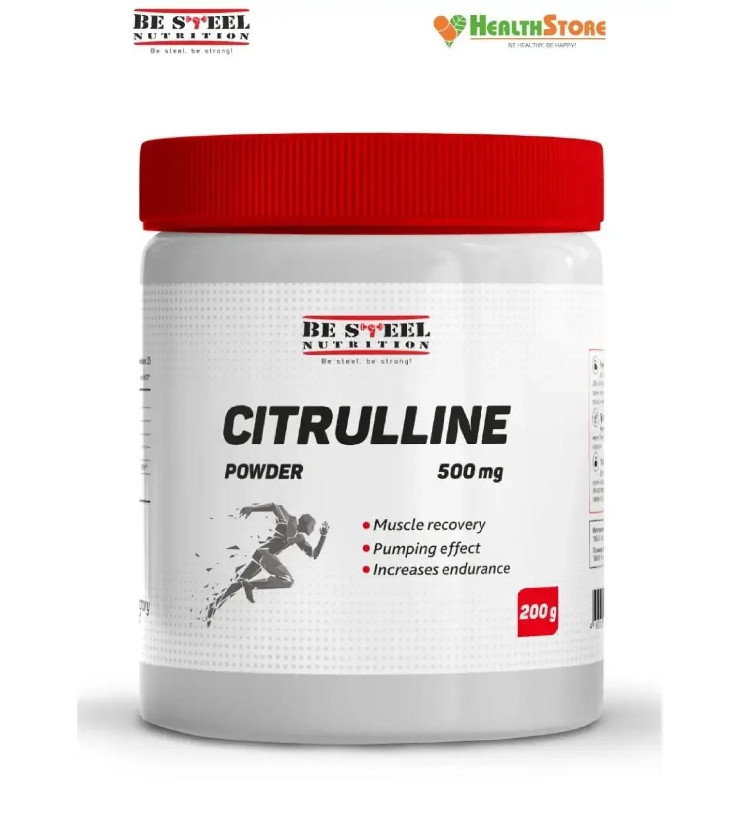 Be Steel Nutrition Citrullin powder Citrulline Powder 200g - Buy Online on GoSupps.com