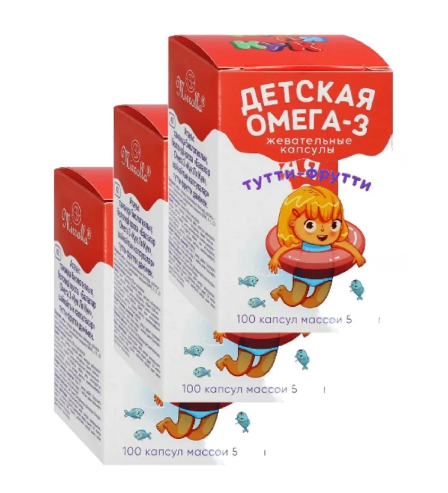 Mirolla Children's Omega 3 Cook la Kuke Tutti-Frutti 100 caps 3