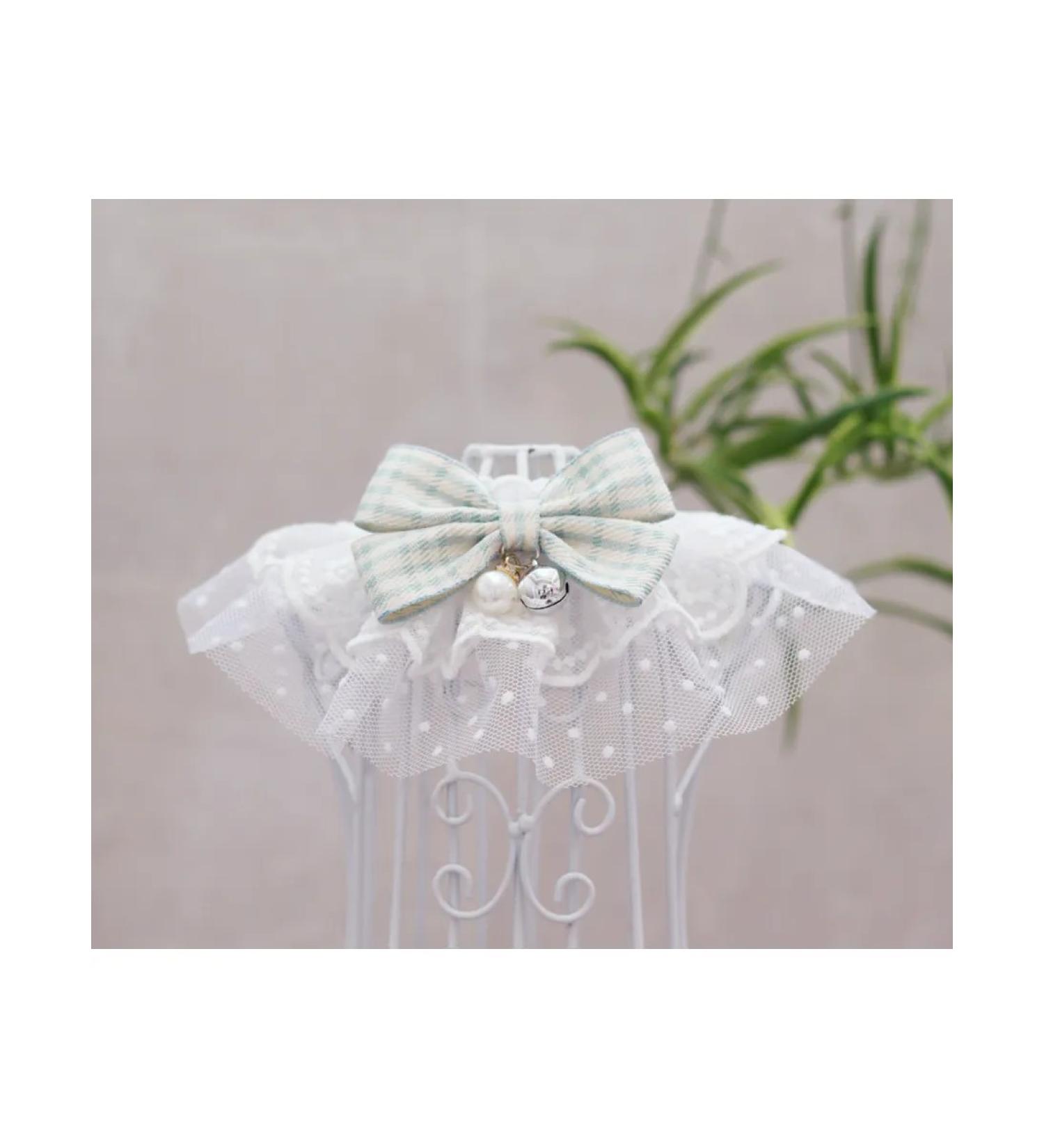 EasyMarkus Lace collar for dogs and cats bow in a green cage - Buy Online on GoSupps.com