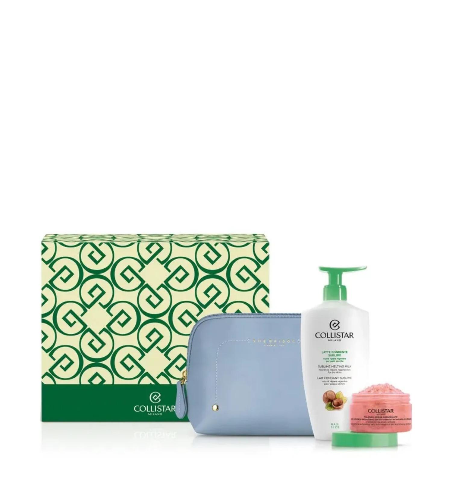 Collistar Body milk 400 ml+thalasso-scrub 150 g+cosmetic bag