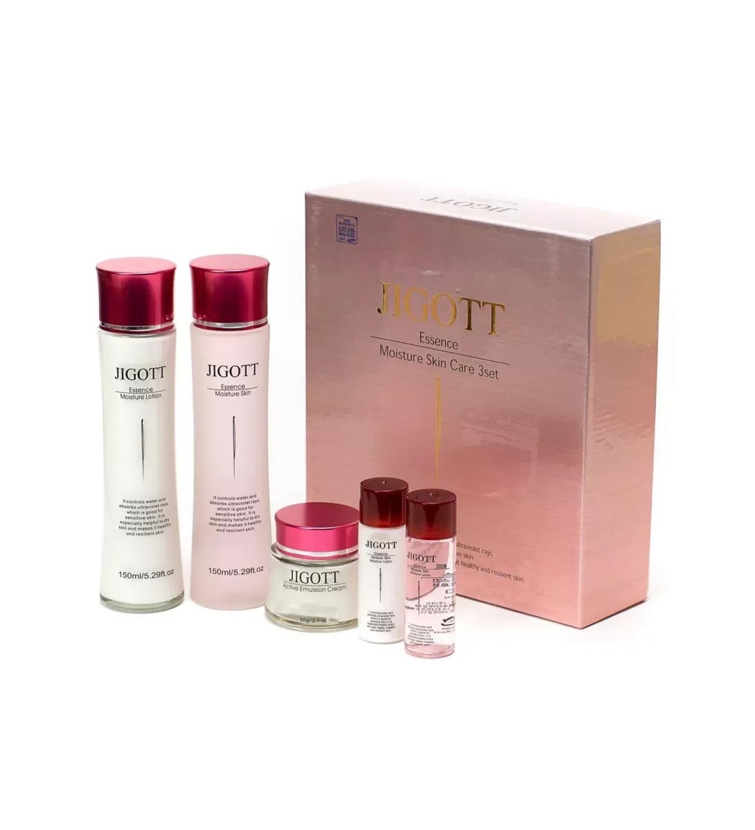 Jigott Essence Moisture Skin Care 3Set set