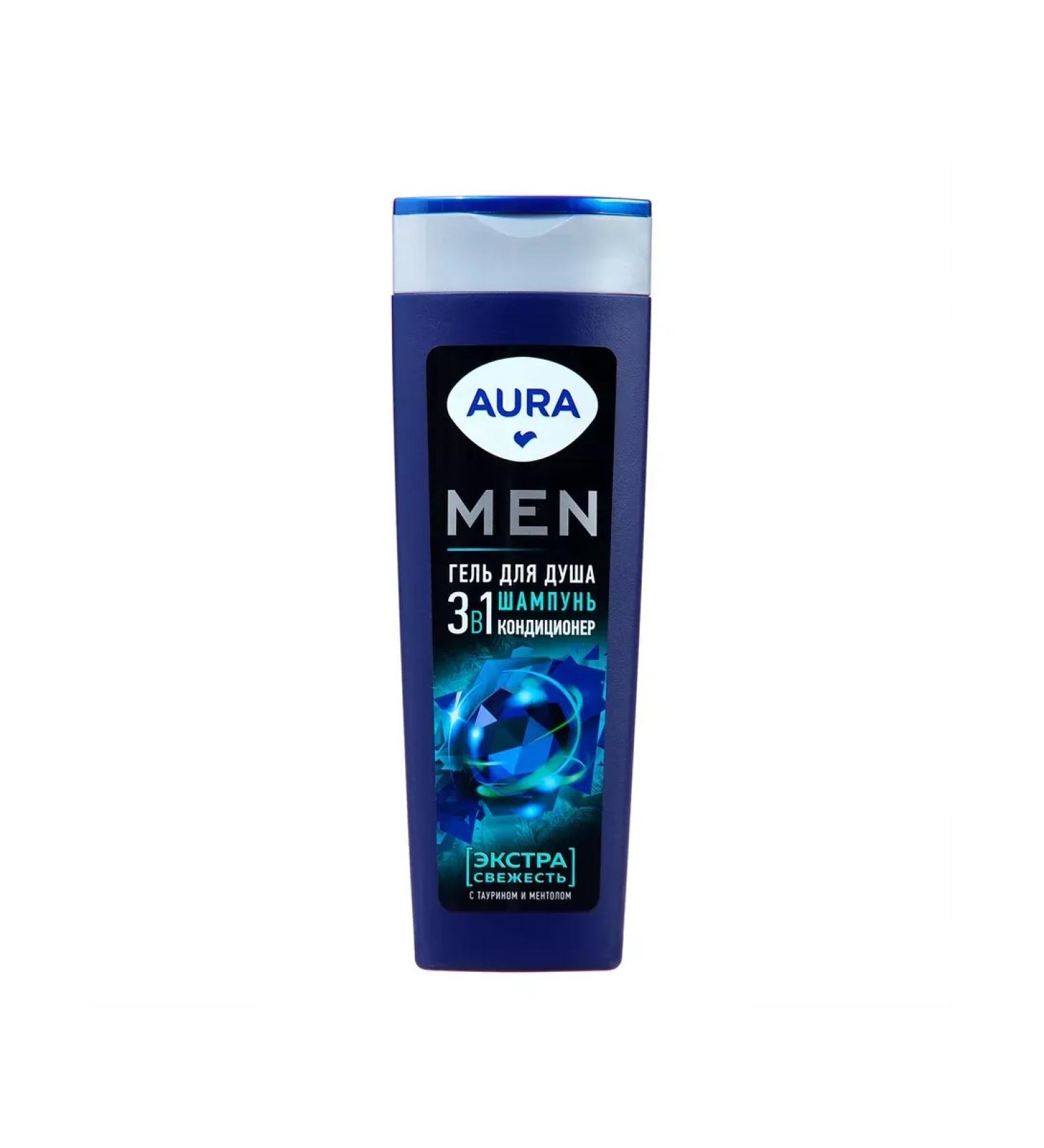 Aura Men gel for shower freshness 380ml