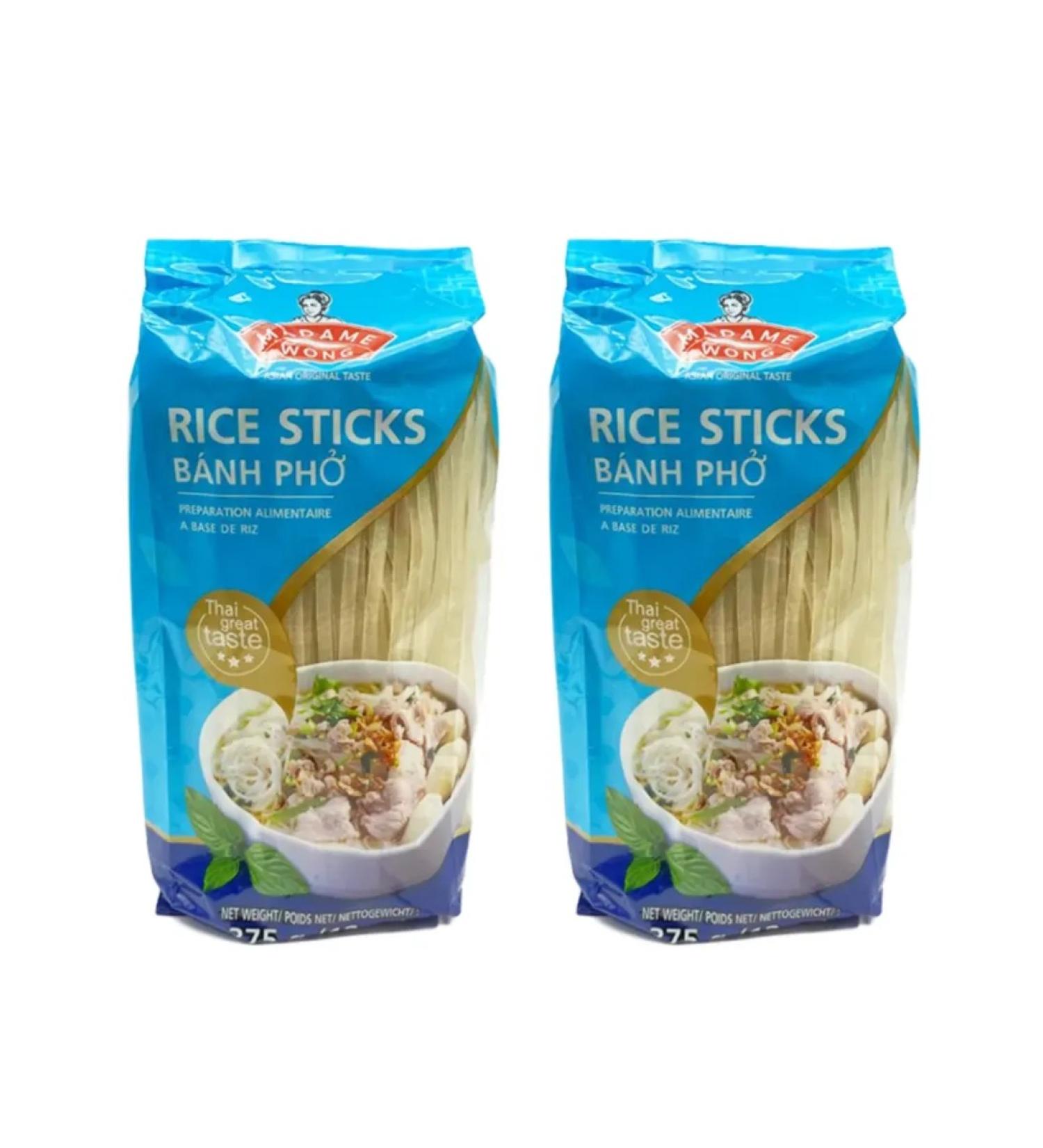 Madame Wong Lapsha rice 5 mm 375 gr 2 pcs - Buy Online on GoSupps.com